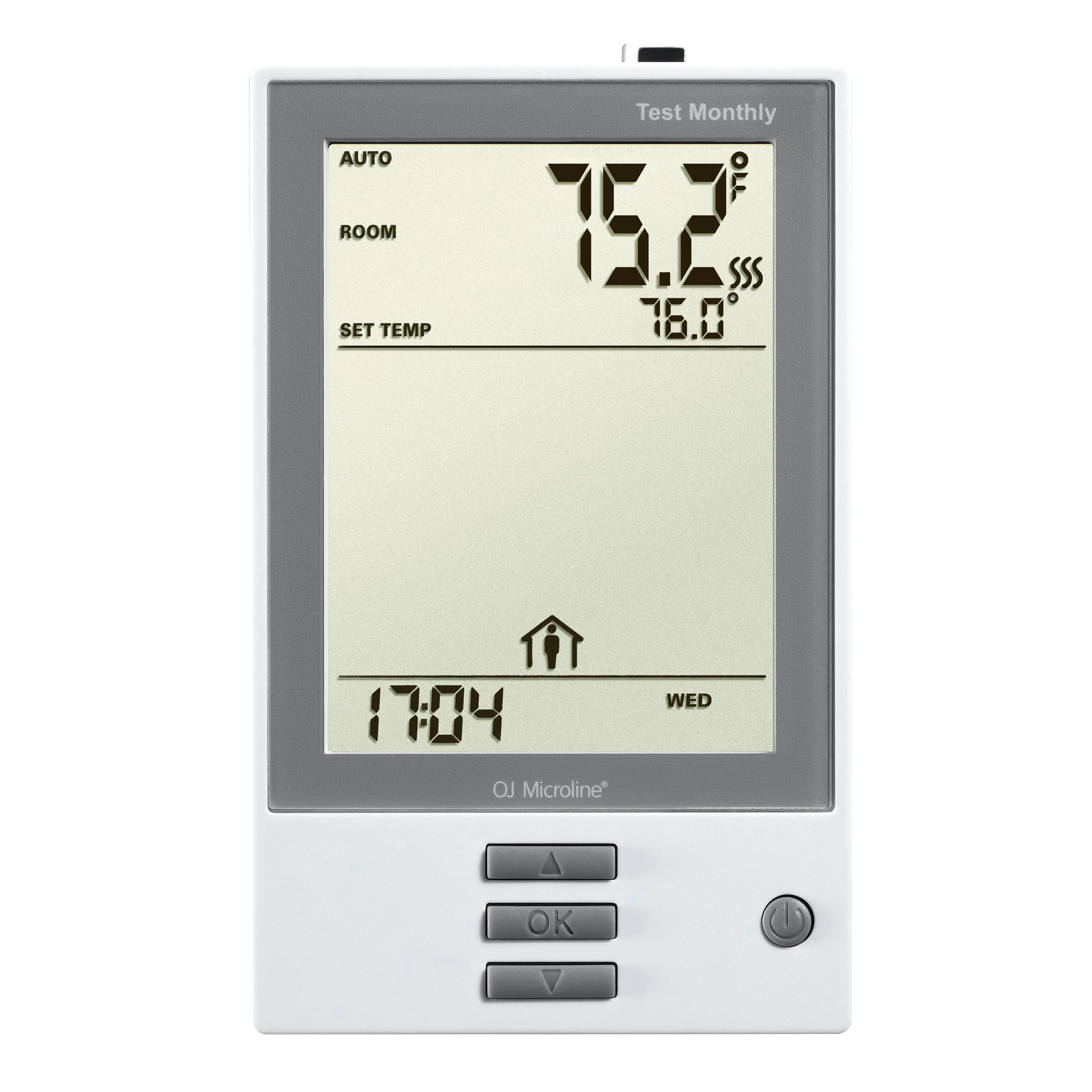 WarmlyYours OJ Electronics UDG-4999 nHance Smart Programmable Thermostat with Floor Sensor & Class A GFCI Protection - White | Perfect for Radiant Floor Heating Systems in Homes & Offices