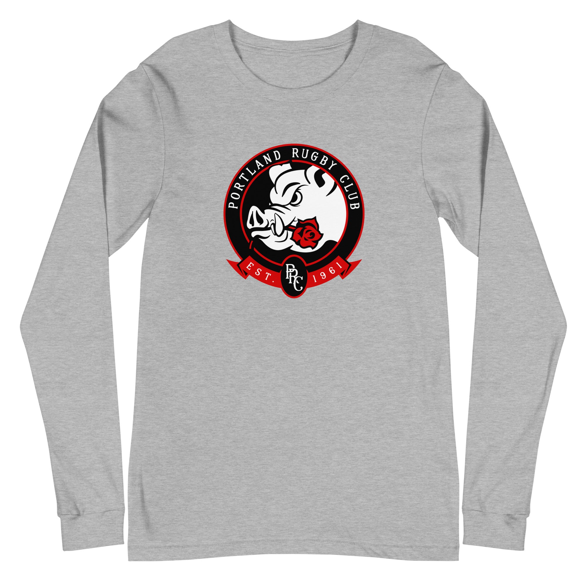 Portland Pigs Graphic Long Sleeve T-Shirt for Men & Women - Soft Cotton Crewneck Social Tee for Casual Wear, Outings & Street Style