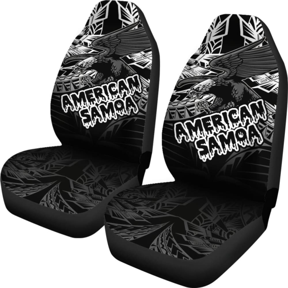 American Samoa Polynesian Car Seat Covers - Eagle Tribal Pattern Design for Cars, Trucks & SUVs | Durable & Stylish Seat Protection for Daily Commute & Road Trips