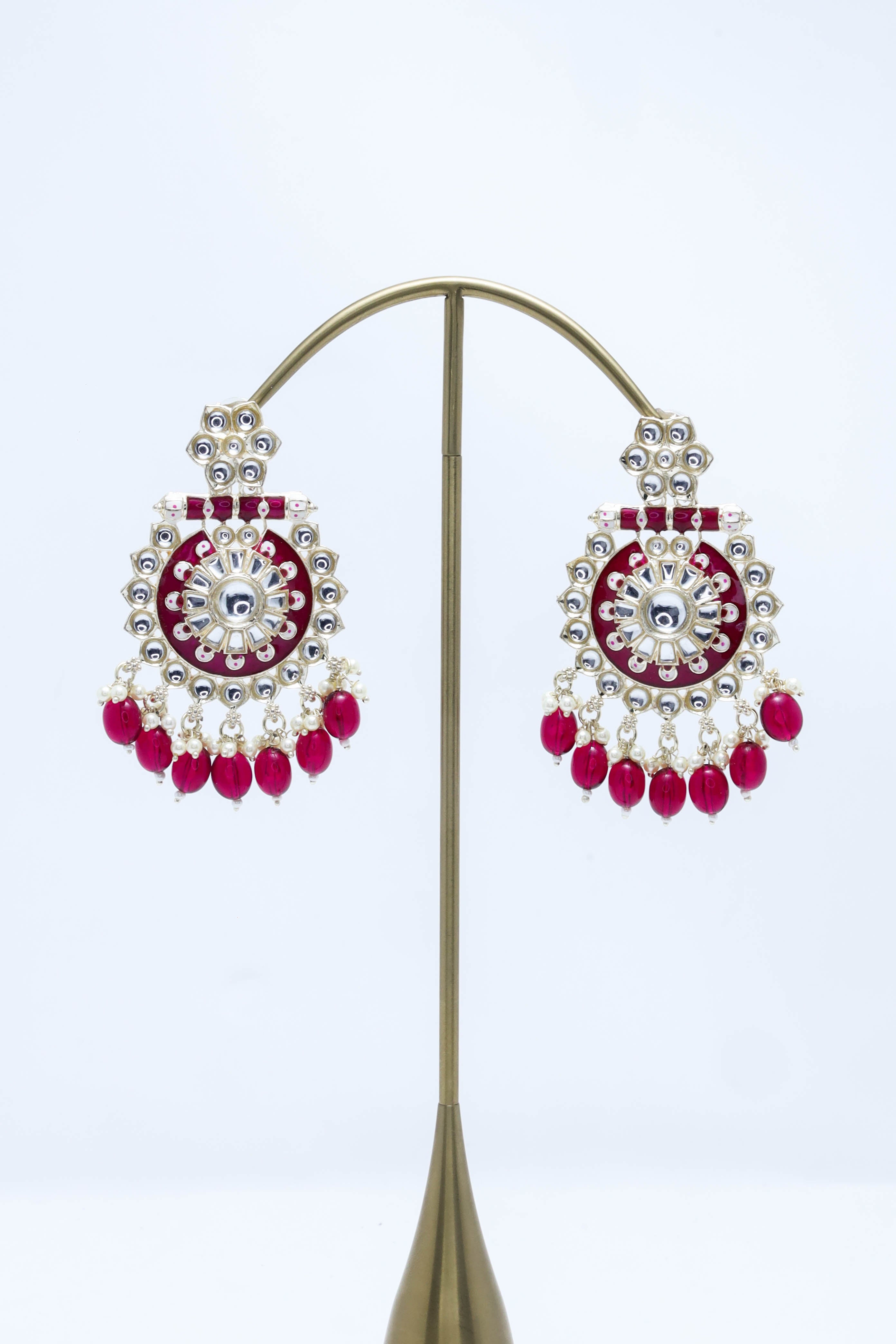 Zara Meenakari Earrings - Handcrafted Ethnic Jewelry for Women | Perfect for Weddings, Parties & Festive Occasions