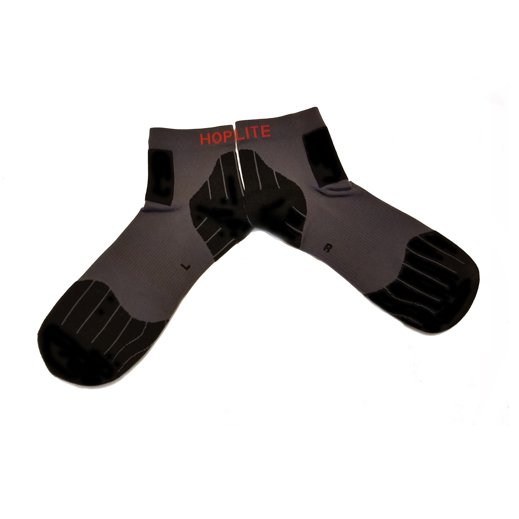 Hoplite Trail Running Compression Socks for Men & Women - 2 Pairs Multi-Pack with Arch Support & Moisture-Wicking - Perfect for Hiking, Marathon & Outdoor Sports