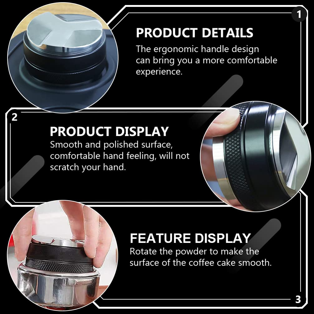 Premium Stainless Steel Coffee Tamper & Distributor - Espresso Leveling Tool for Perfect Coffee Grounds | Compatible with Nespresso & Espresso Machines | Ideal for Home Baristas & Coffee Shops