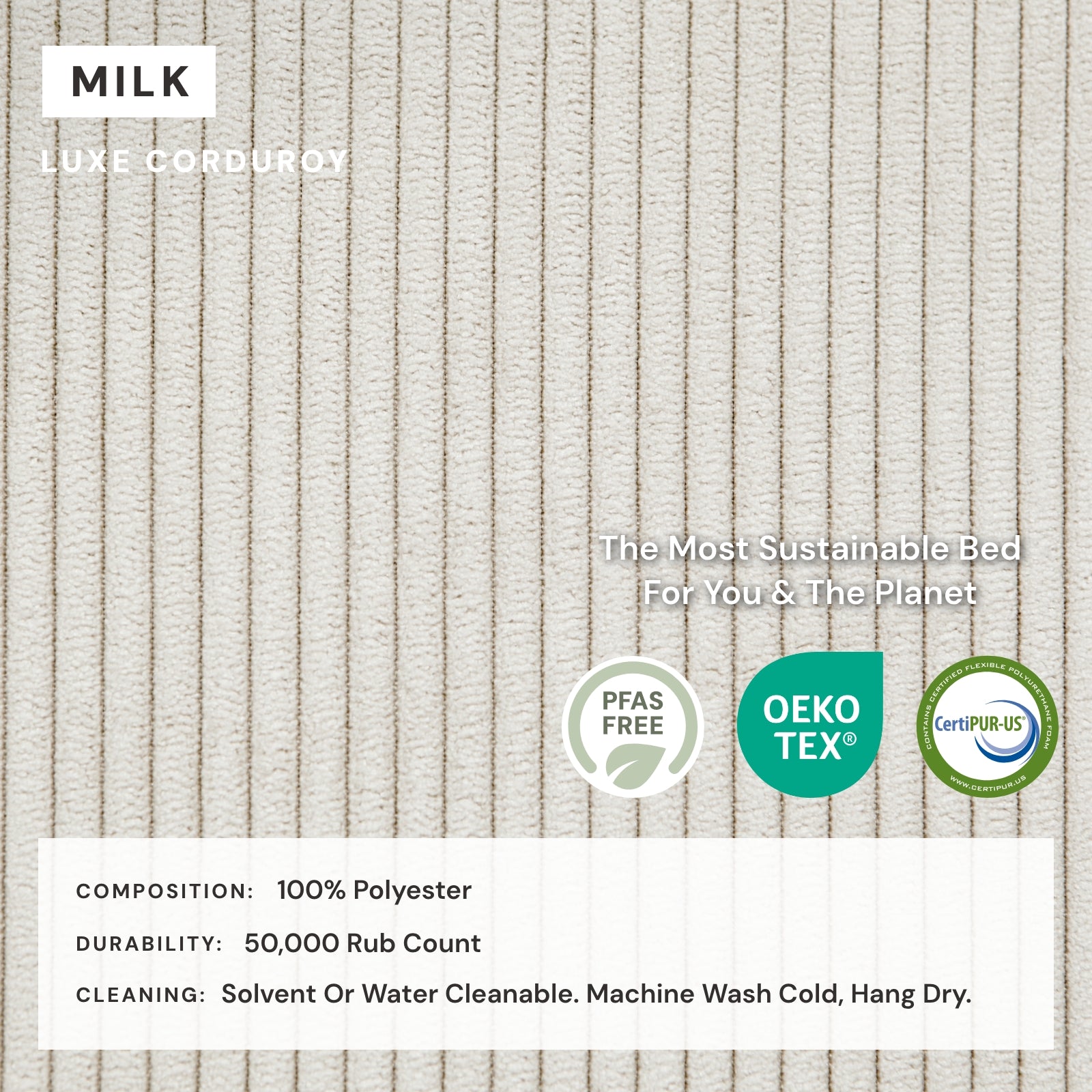 Luxury King Upholstered Platform Bed with Headboard - Soft Corduroy Fabric in Cream White | Perfect for Master Bedroom, Guest Room & Modern Home Decor
