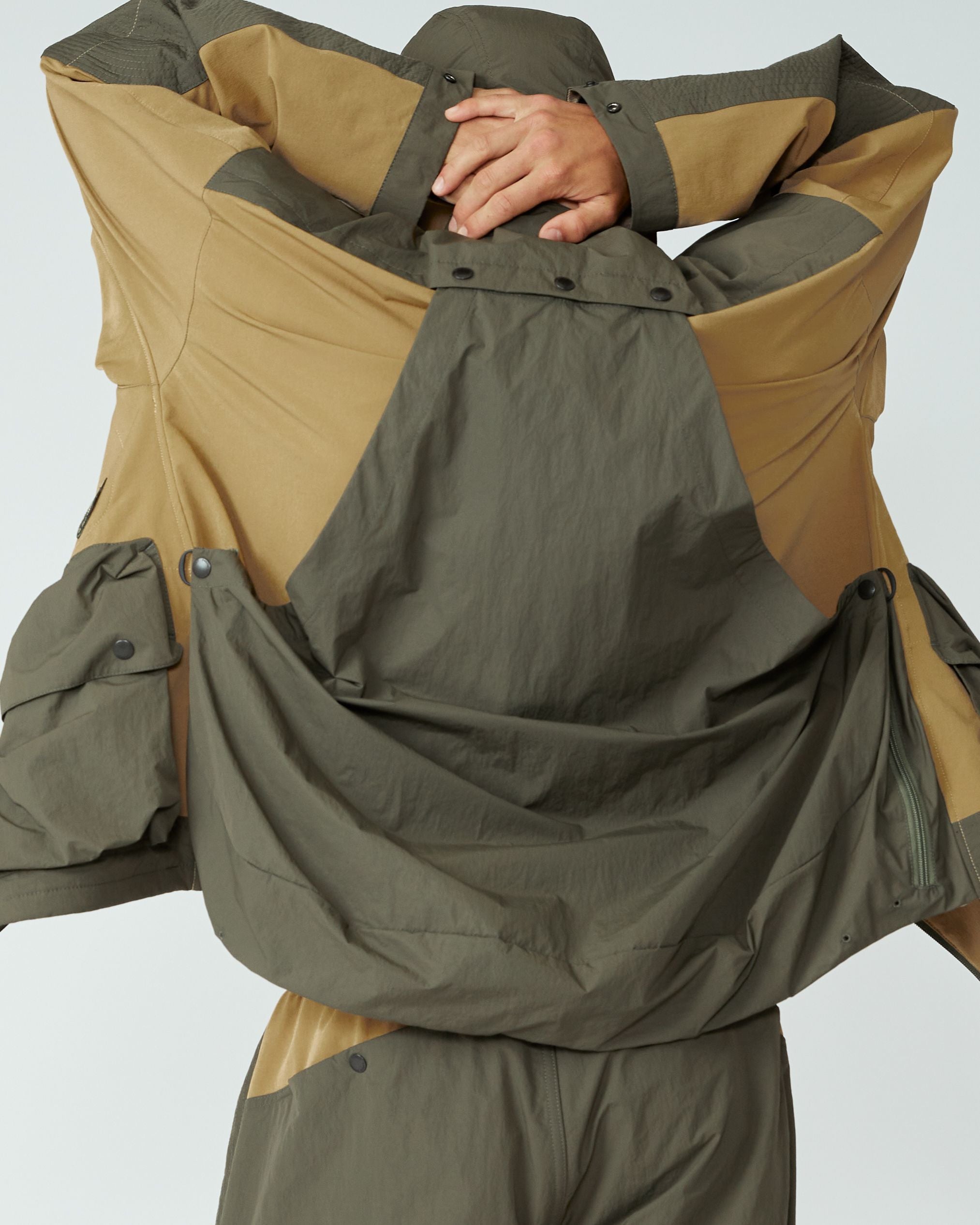 KARHU X NORBIT HIKE HOODIE JACKET - Waterproof Outdoor Hooded Jacket for Hiking & Camping - Coyote Brown - Perfect for Mountain Adventures & Cold Weather Activities