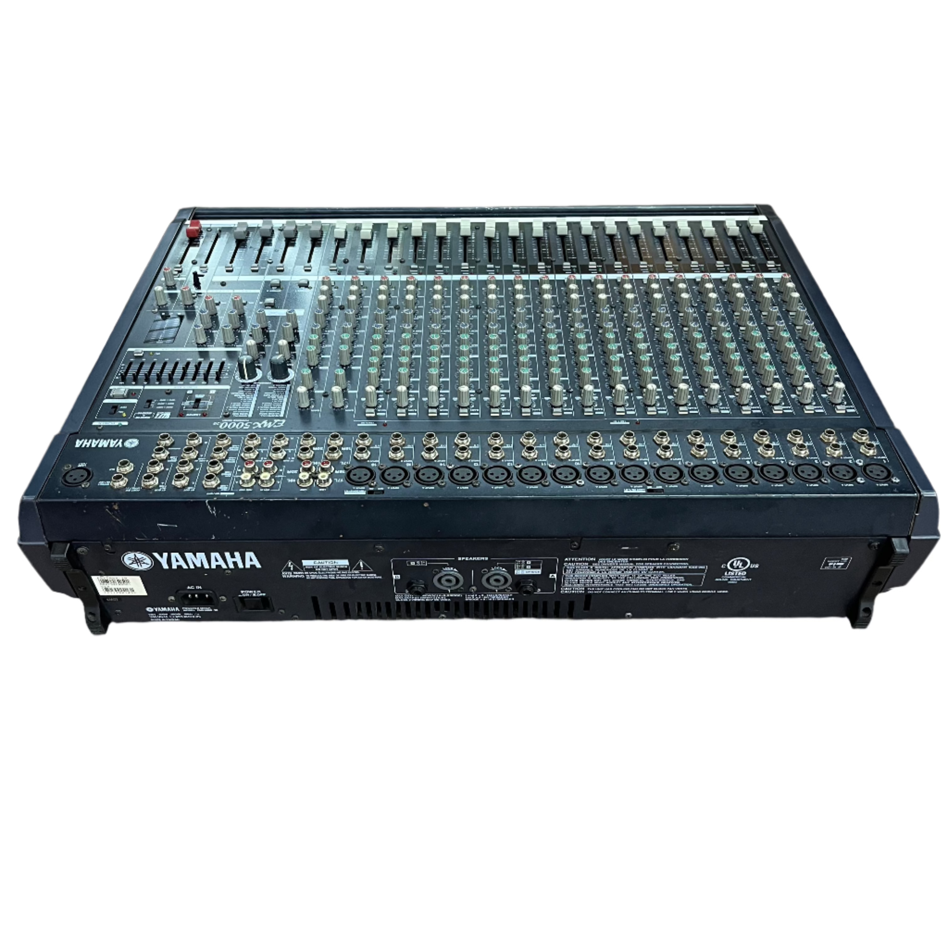 Yamaha EMX5000 Professional Powered Mixer - 12-Channel PA System with Built-in Effects for Live Performances, DJ Gigs & Studio Recording