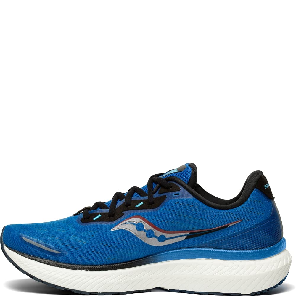 Saucony Men’s Triumph 19 Running Shoes - Lightweight Cushioned Sneakers for Road Running, Jogging & Marathon Training - Breathable Mesh Comfort Athletic Shoes for Men