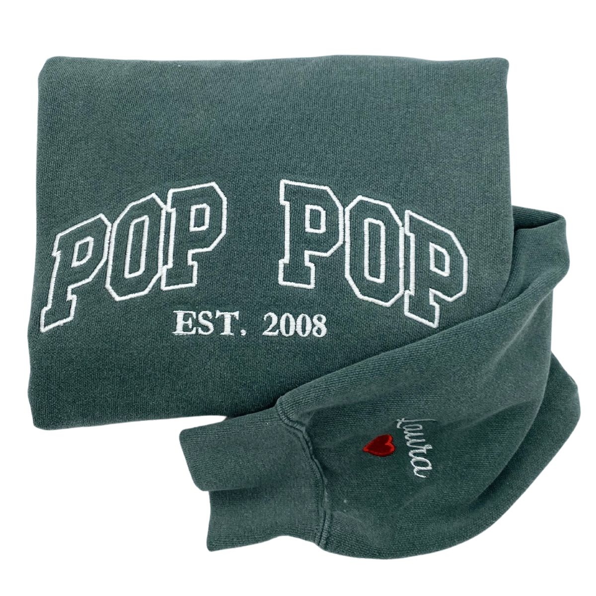 Custom Embroidered Cheer Mom Sweatshirt & Hoodie with Kids Names on Sleeve - Perfect for Sports Games, School Events & Family Photos
