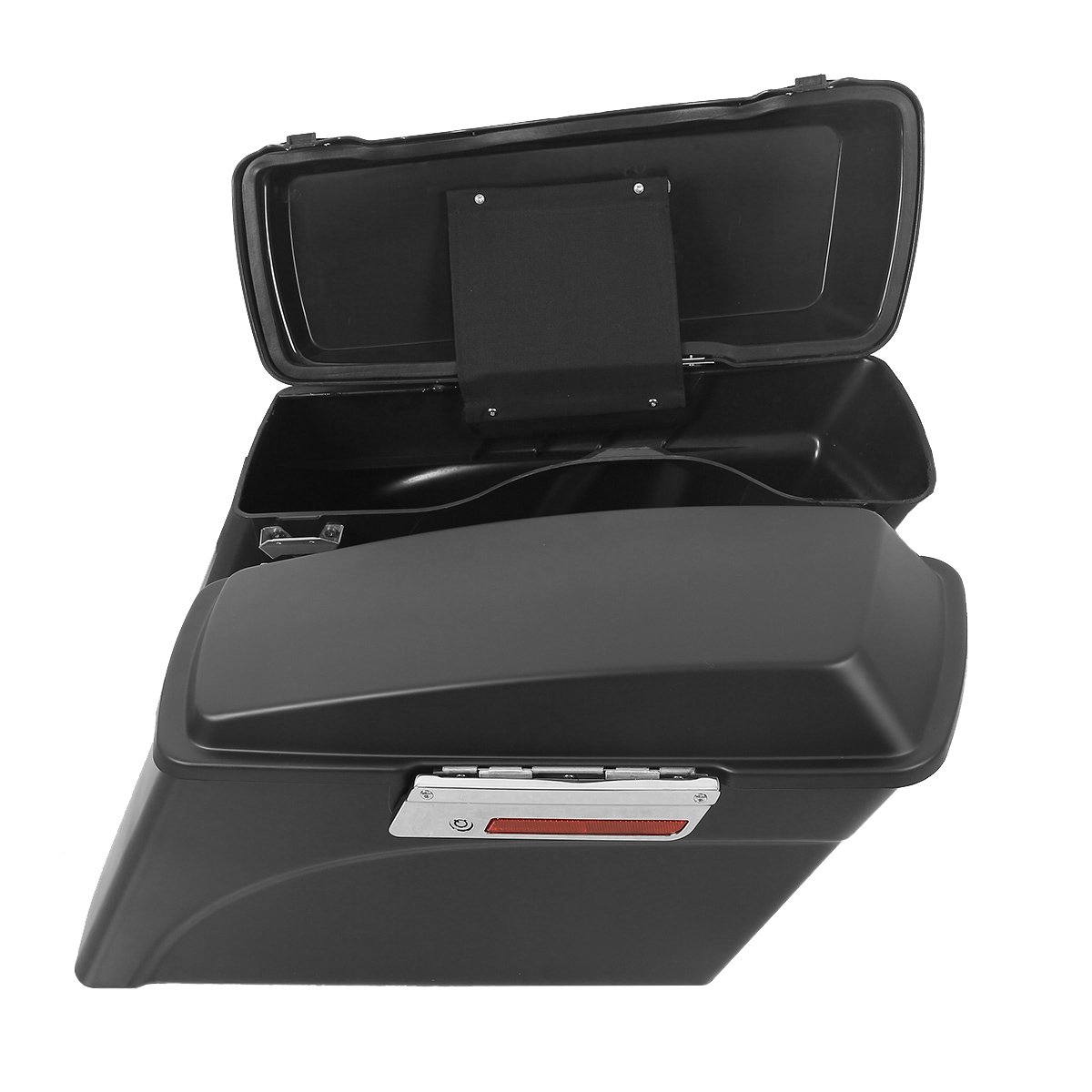 XFMT Matte Black Hard Motorcycle Saddlebags & Trunk for Harley Touring Models (Road King, Street Glide, Road Glide, Electra Glide Ultra Classic 1994-2013) - Durable Storage Solution for Long Rides & Road Trips