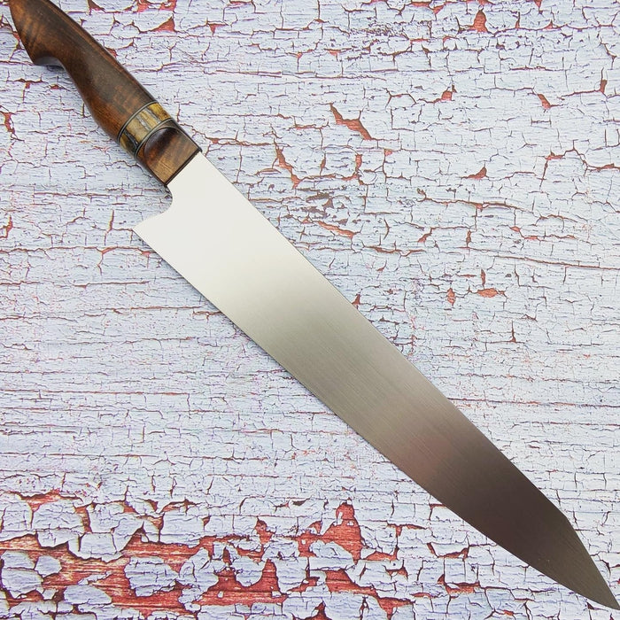 Premium Joe Edson 270mm AEB-L Stainless Steel K-Tip Gyuto Custom Chef Knife - Professional Japanese Kitchen Knife for Slicing, Dicing & Precision Cooking