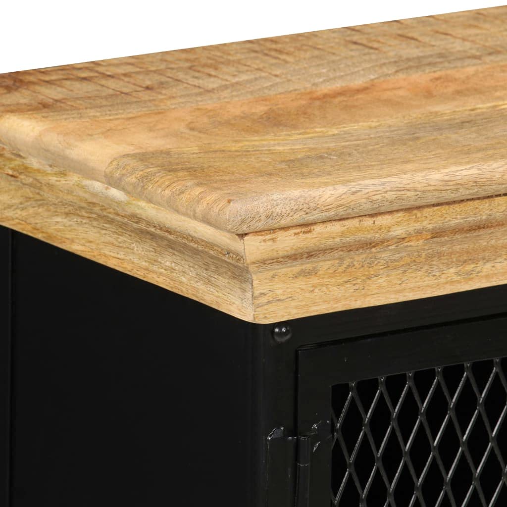 Rustic Side Cabinet with Storage - 23.6
