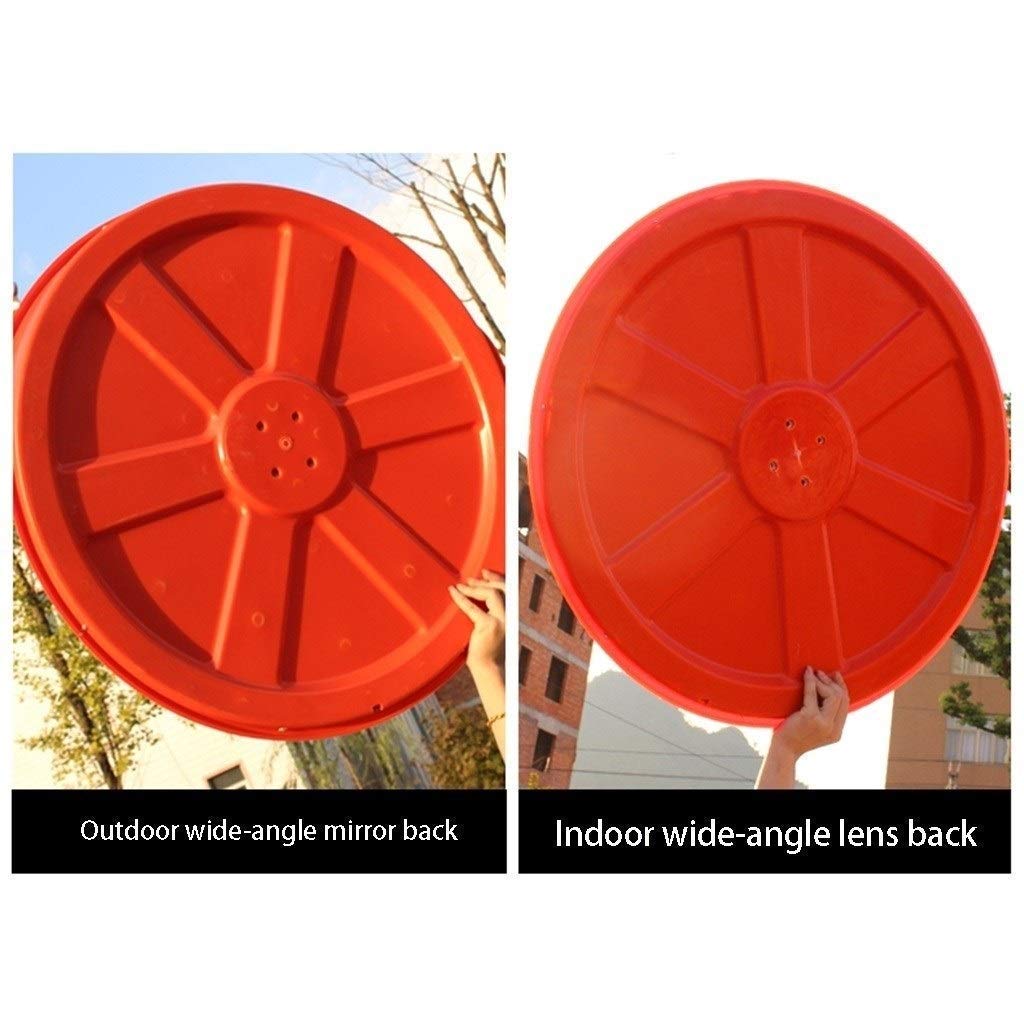 100cm Wide Angle Convex Traffic Safety Mirror - Round Plastic Road Mirror for Blind Spots & Driveway Security - Perfect for Parking Lots, Warehouses, and Street Corners