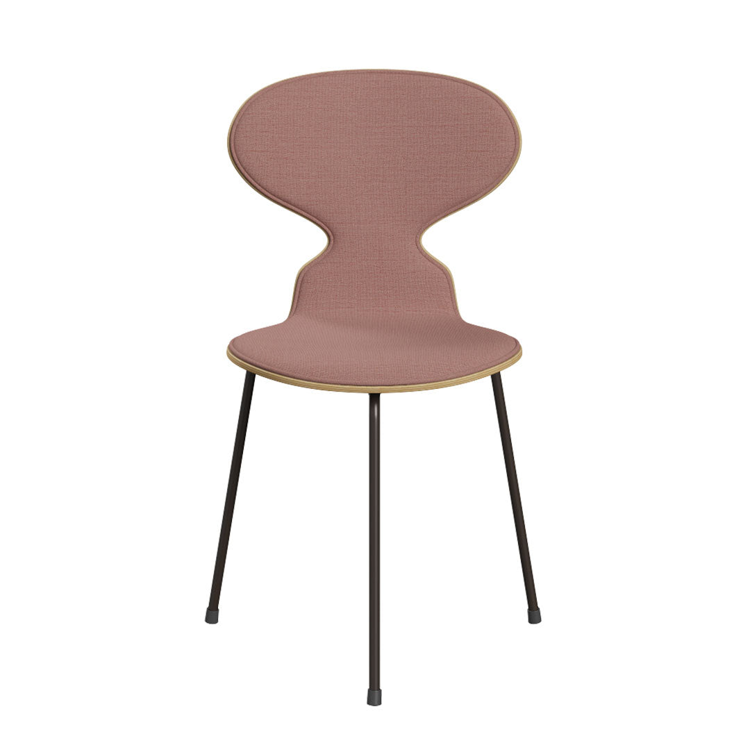 Ant Chair 3100 - Clear Lacquered Wooden Dining Chair with Upholstered Seat | Mid-Century Modern Design for Home, Office & Restaurant Use