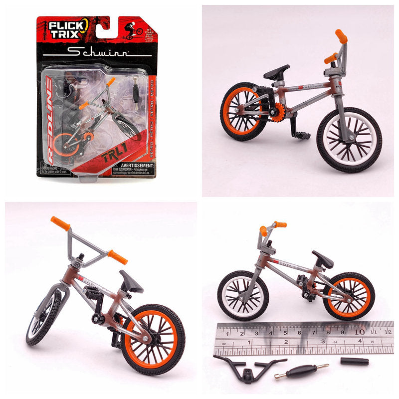 Premium Finger Bike FLICK TRIX Mini BMX Diecast Model Toy - Collectible Miniature Bicycle for Kids & Adults - Perfect for Office Desk Decor, Stress Relief, and Gift Giving