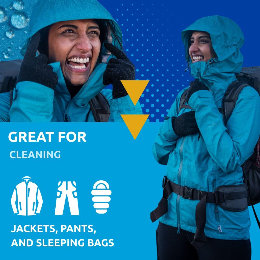 Nikwax Tech Wash 34 fl. oz. - Waterproofing Restorer for Jackets & Outdoor Gear | Safe for Gore-Tex & DWR Coating | Ideal for Rain, Ski & Snow Activities | Technical Cleaner for Hiking, Camping & Winter Sports