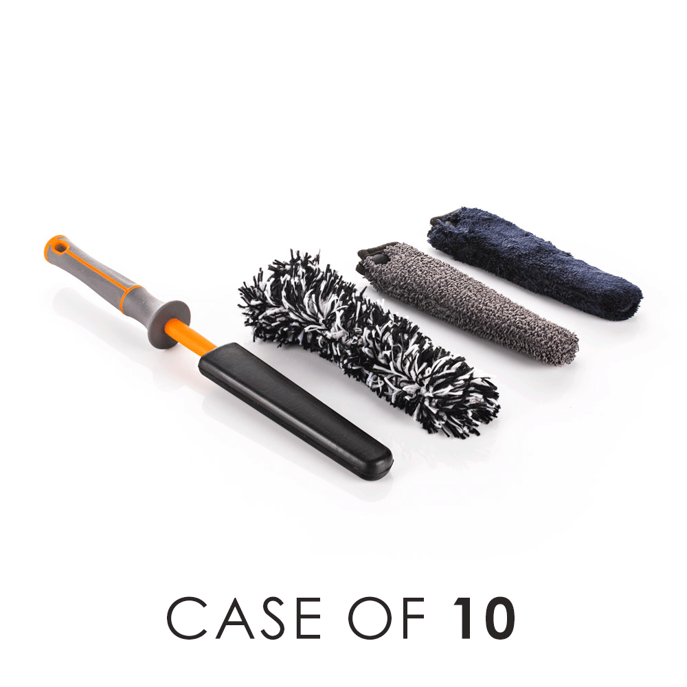 Mini Wheel Brush Set - Compact Car Wheel Cleaning Brush for Detailing, Rims, Tires & Hubcaps - Perfect for Auto Enthusiasts & Professional Detailing Kits