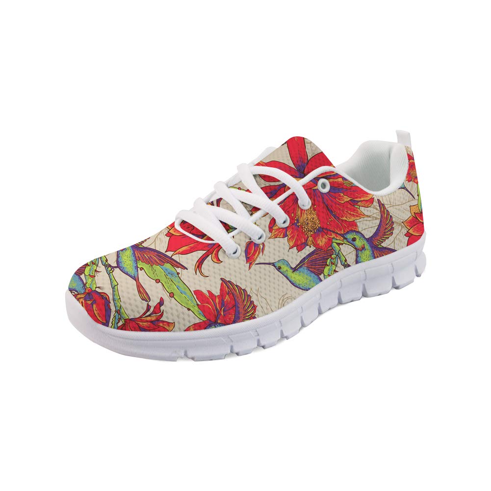 HUGS IDEA Women's Lightweight Running Shoes - Breathable Air Mesh Tennis Sneakers with Dental Print Design for Jogging, Gym Workouts & Casual Wear