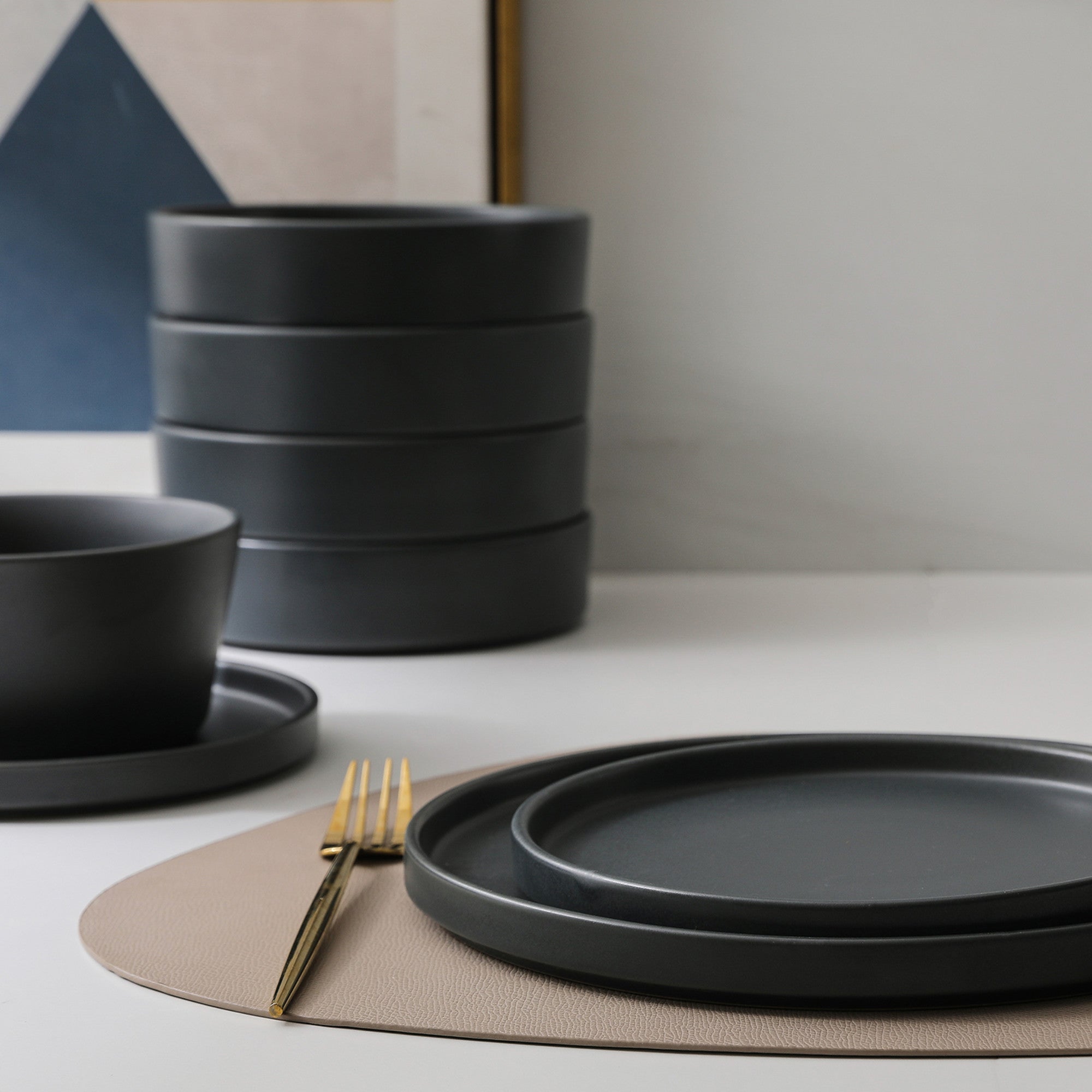 Premium Celina Stoneware Dinnerware Set - 7 Inch Pasta & Cereal Bowls for Everyday Meals, Family Dinners & Entertaining Guests