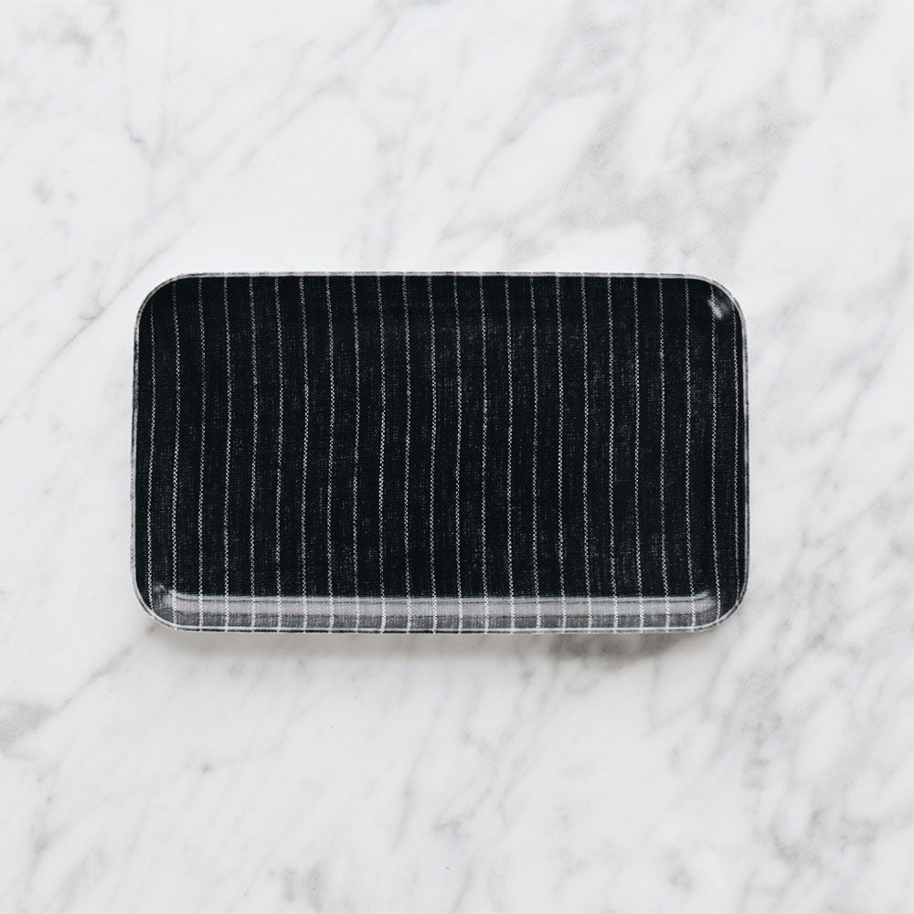 Premium Linen Tray - Small Indigo Blue Organizer for Jewelry, Keys & Essentials | Perfect for Bedroom, Bathroom & Office Decor