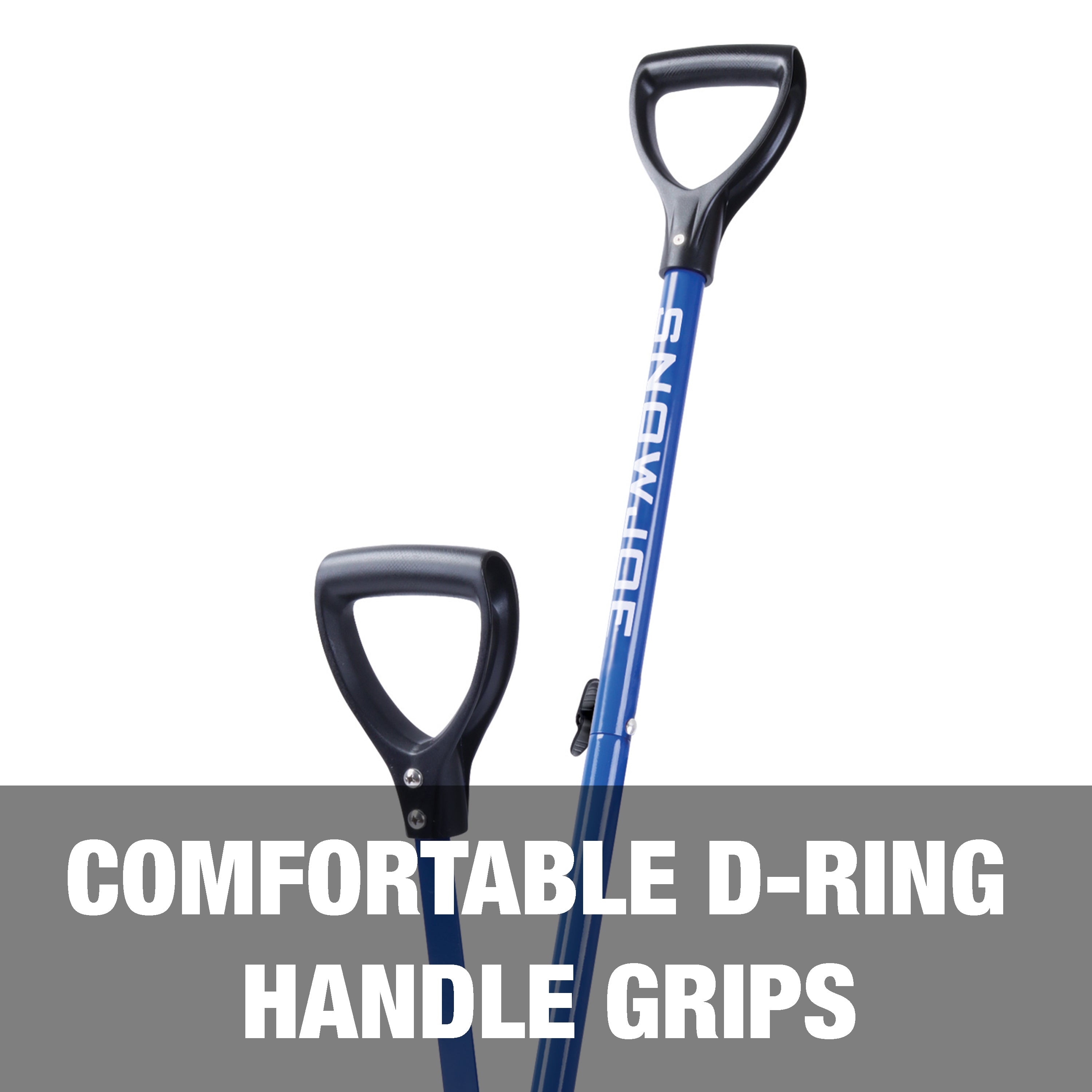Snow Joe SJ SHLV20 Shovelution Ergonomic Snow Shovel - 20 Inch Spring-Assisted Handle for Easy Snow Removal - Perfect for Driveways, Sidewalks & Winter Storms