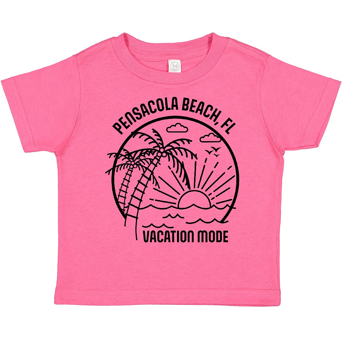 Inktastic Summer Vacation Mode Pensacola Beach Florida Toddler T-Shirt - Cute Graphic Tee for Boys & Girls - Soft Cotton Toddler Shirt for Beach Trips & Family Vacations