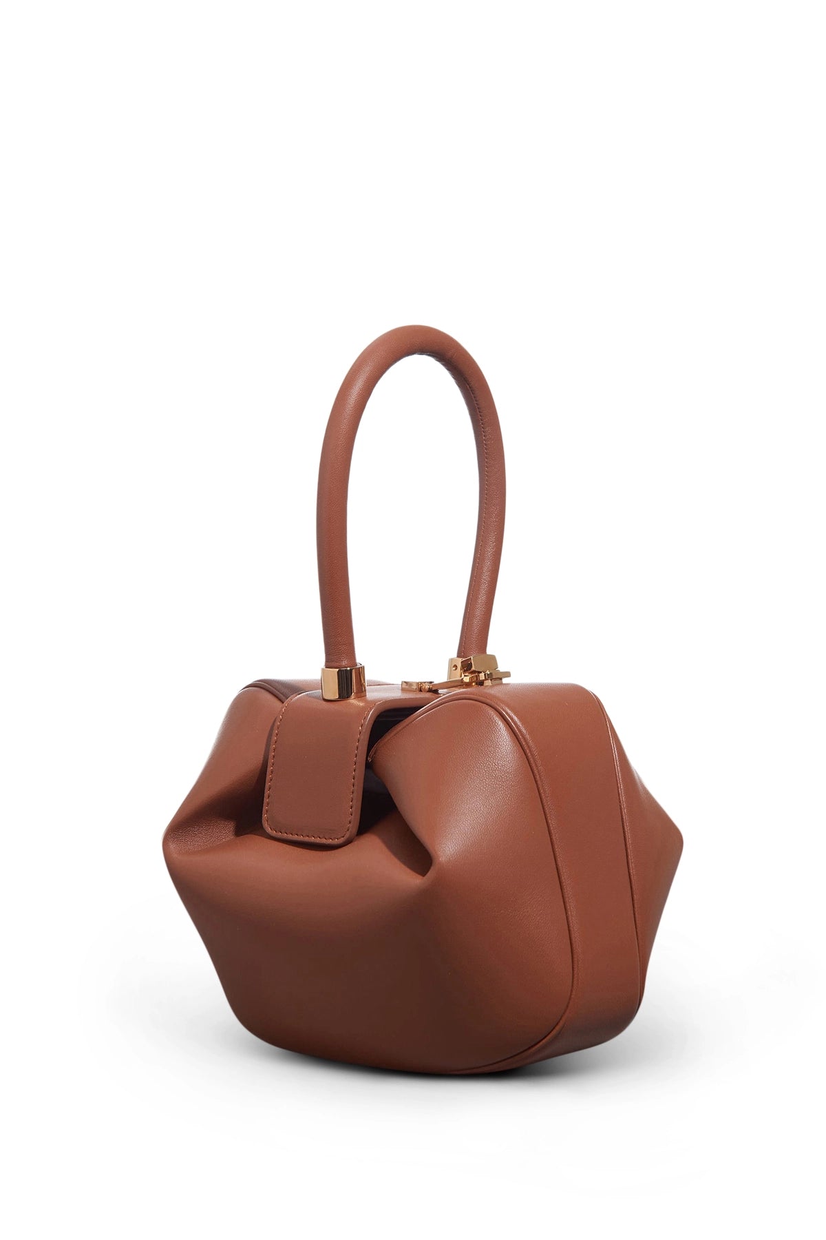 Premium Nina Handbag in Cognac Nappa Leather - Women's Luxury Leather Tote Bag for Work, Travel & Everyday Use