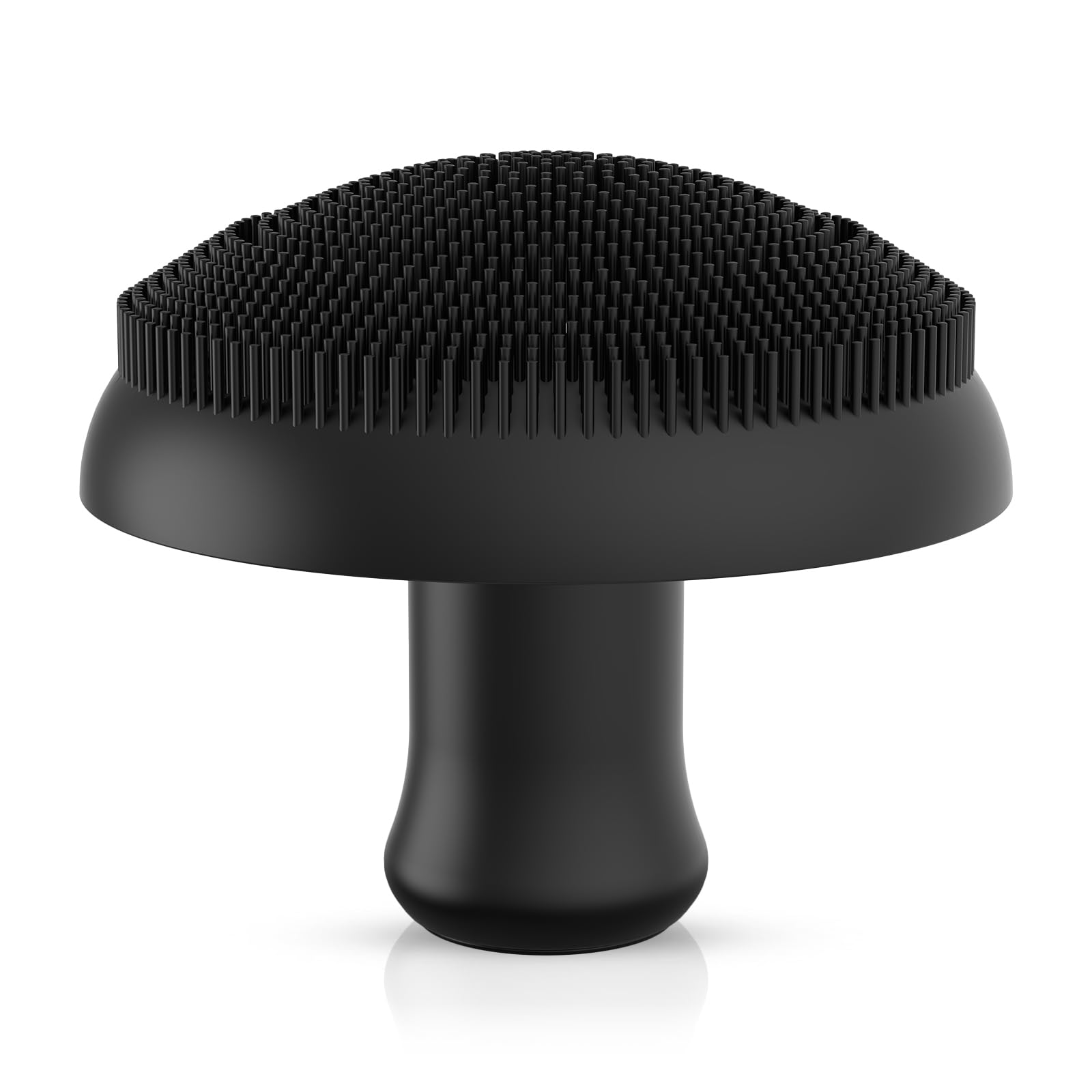 Super Soft Silicone Face Scrubber & Exfoliator - Gentle Facial Cleansing Brush for Blackhead & Acne Removal - Men & Women Skincare Tool - Perfect for Daily Face Wash & Spa Massage (Black)