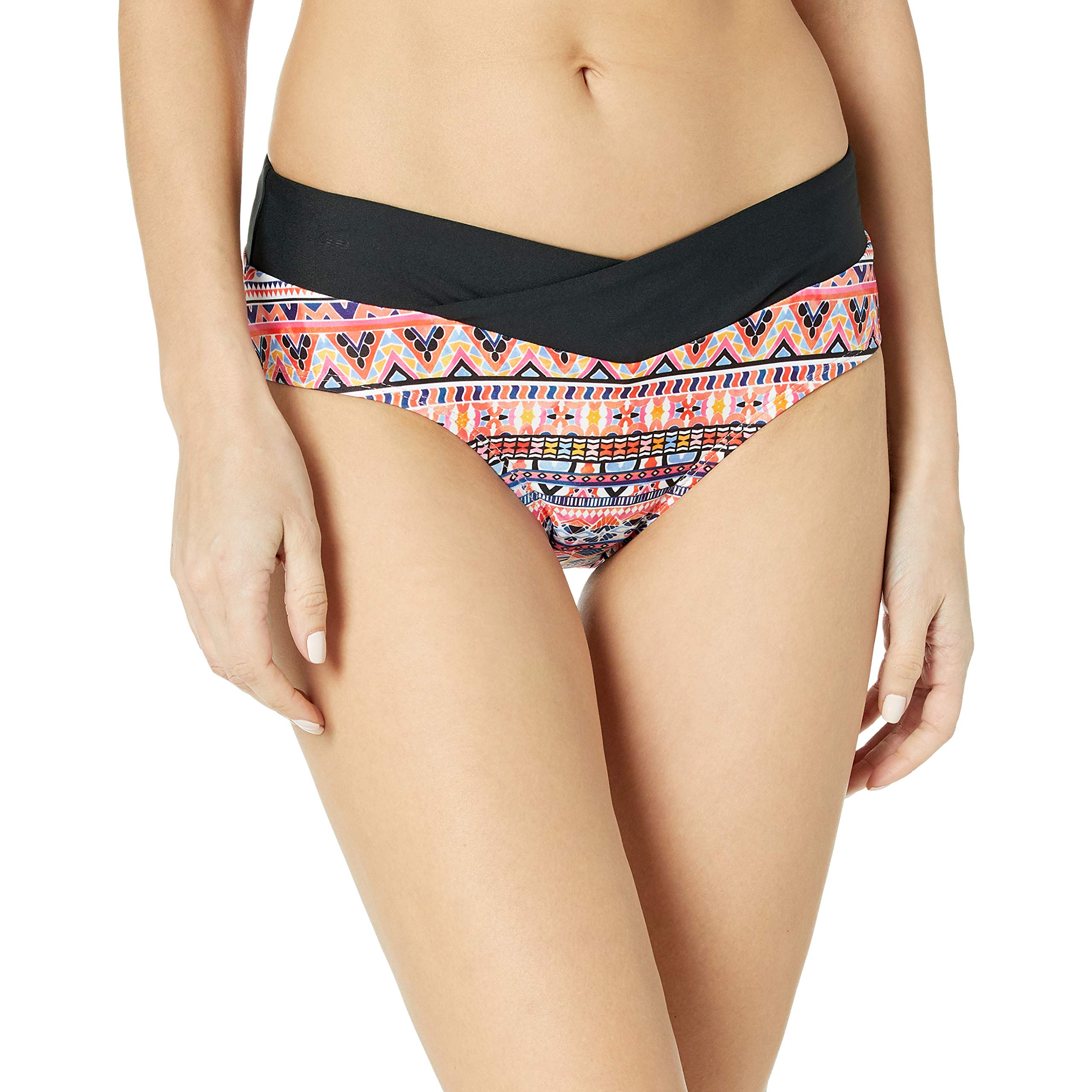 Next Women's Splice Midrise Full Swimsuit Bikini Bottom - High Waisted Swimwear for Beach, Pool & Vacation | Comfortable & Stylish Swim Bottoms