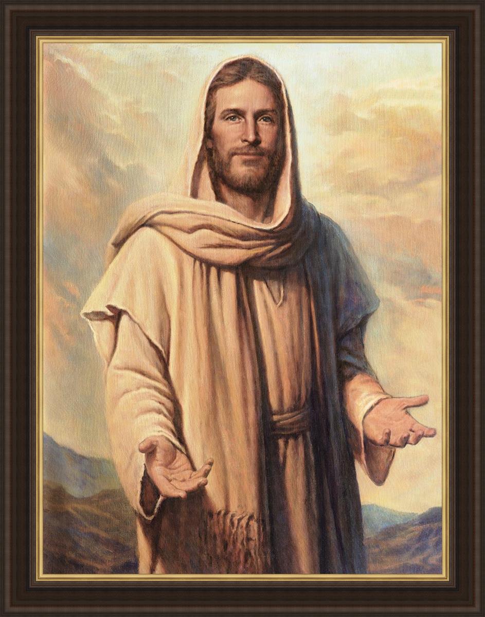 Abide With Me Large Wall Art - Inspirational Canvas Print for Living Room, Bedroom & Office Decor - Perfect for Home, Church & Spiritual Spaces