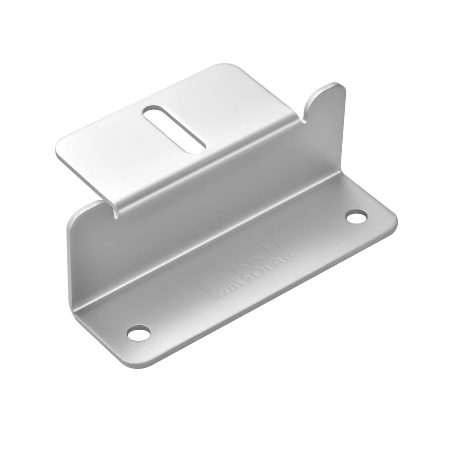 Premium Solar Panel Mounting Z Brackets with Stainless Steel Screws - Set of 4 for RV, Boat & Off-Grid Solar Installations - Heavy Duty Aluminum Solar Racking Hardware