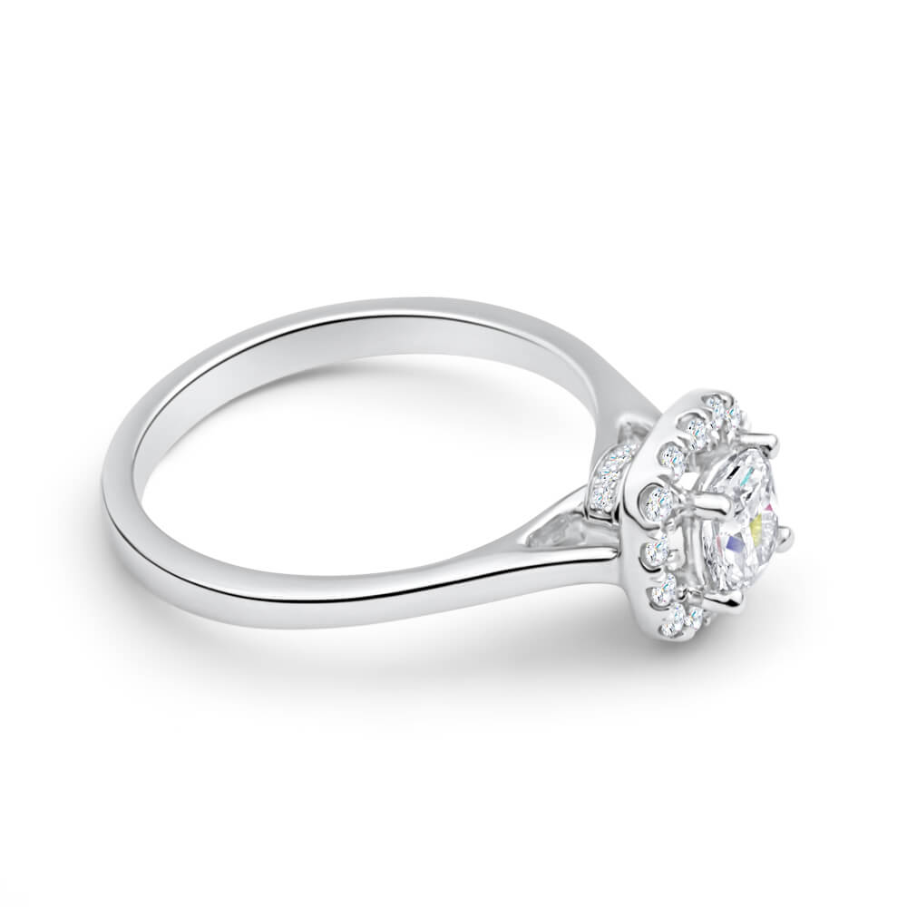 14K White Gold Diamond Ring with 0.75 Carat Total Weight - Perfect for Engagement, Wedding & Anniversary Gifts