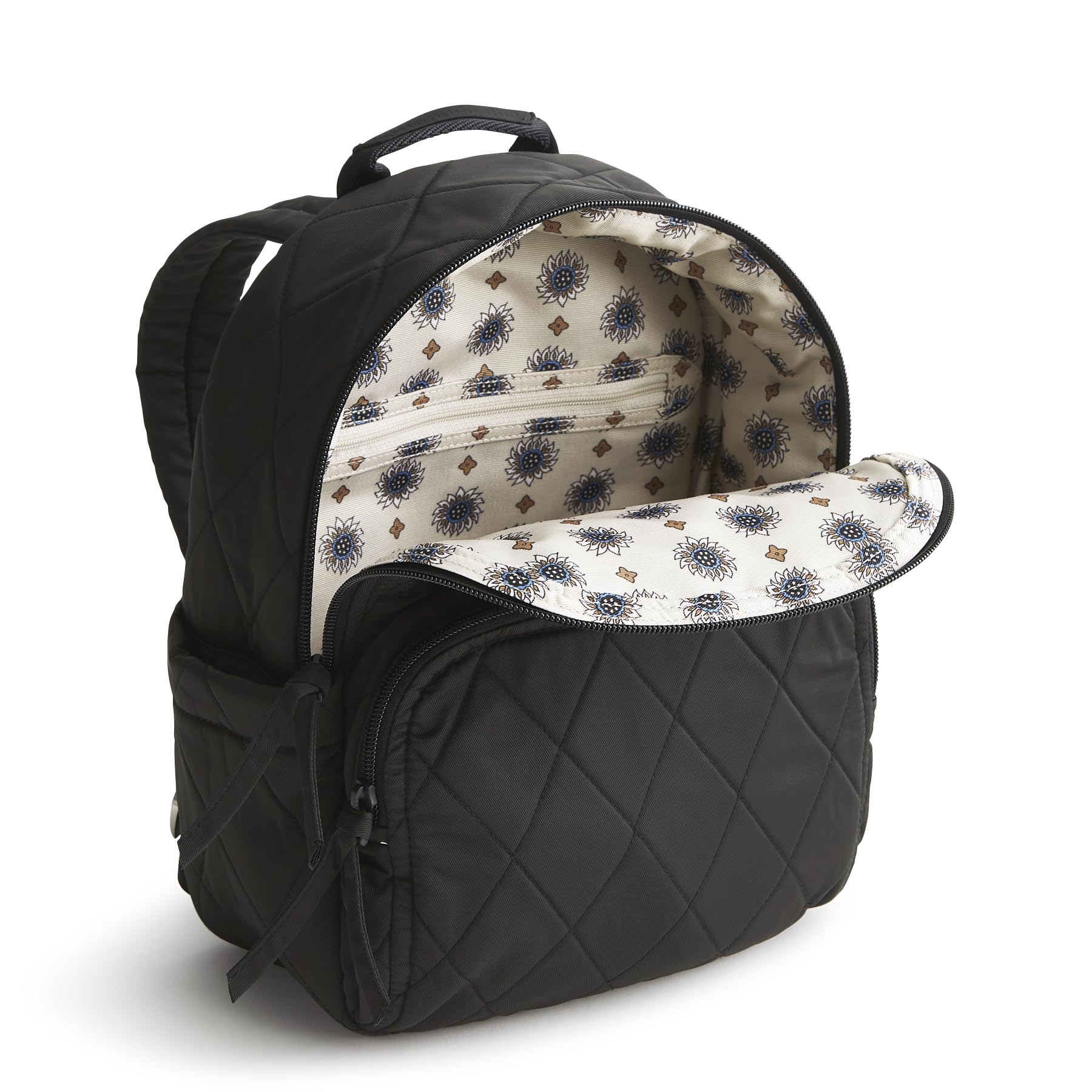 Vera Bradley Women's Small Banbury Backpack - Lightweight Performance Twill, Moonless Night Pattern, Perfect for Work, School & Travel