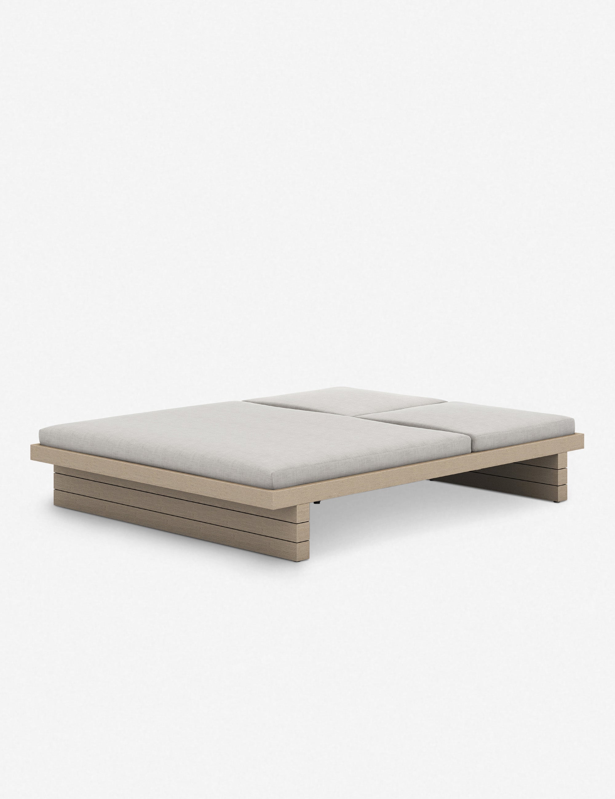 Coren Indoor Outdoor Double Chaise Lounge - Waterproof & Weather-Resistant for Patio, Poolside, or Living Room Relaxation