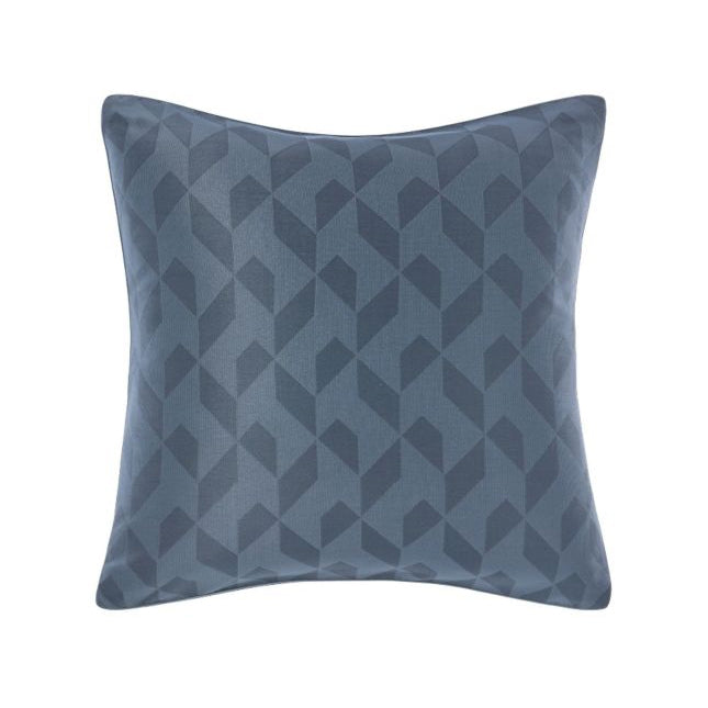 Premium Everett Navy European Pillowcase Set - 100% Cotton Luxury Bedding by Linen House - Perfect for Master Bedroom, Guest Room & Home Decor