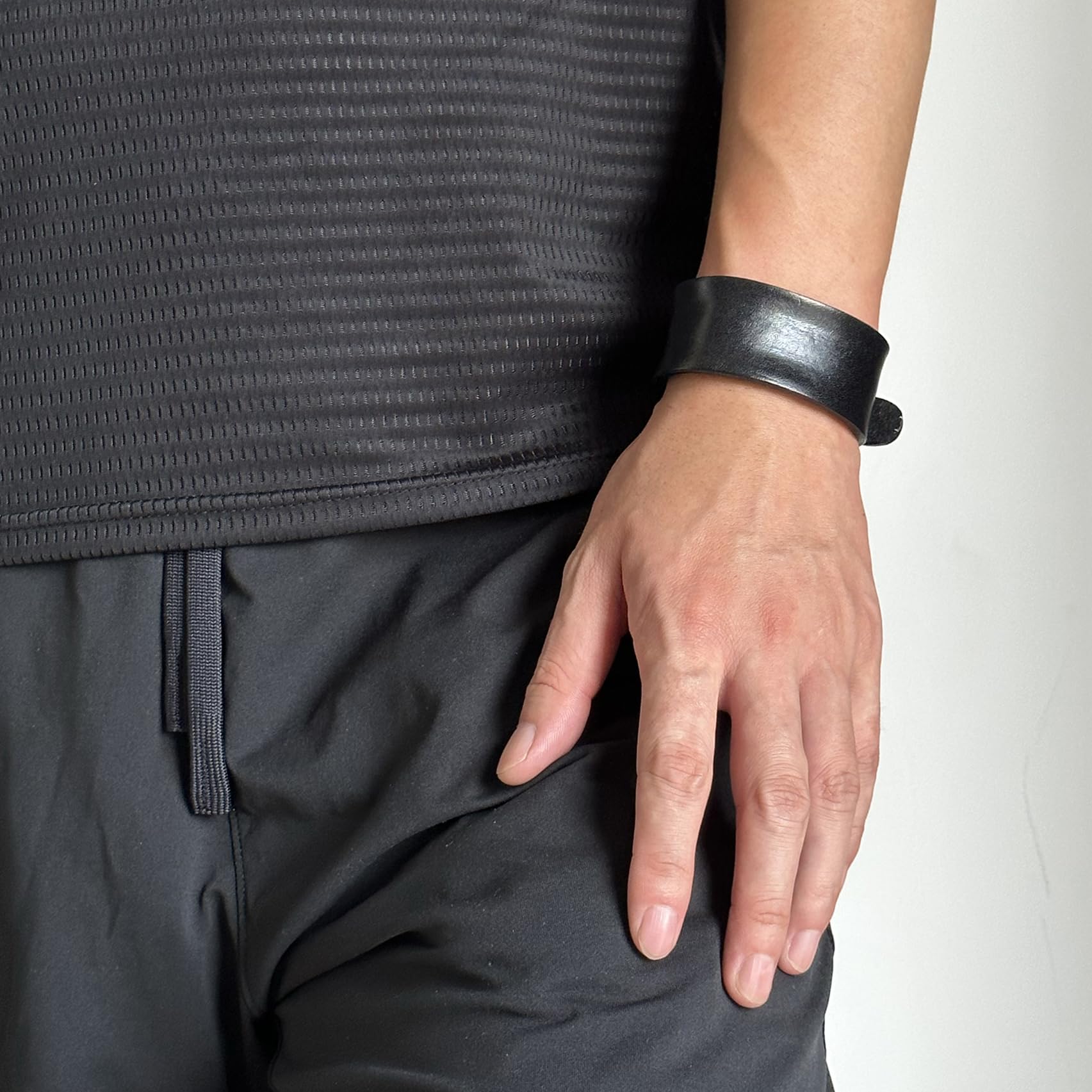 Punk Rock Adjustable Belt Buckle Bracelet - Faux Leather Arm Band Cuff Bracelet for Men & Women - Gothic Fashion Accessory for Concerts, Parties & Everyday Wear