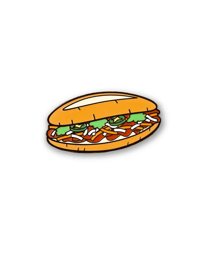 Vietnamese Banh Mi Sandwich Pin - Cute Vietnamese Food Enamel Pin - Perfect for Backpacks, Jackets & Gifts for Food Lovers