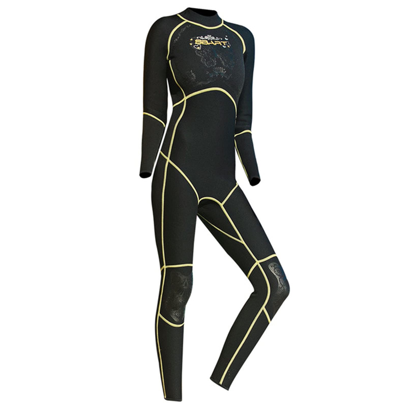 3mm Neoprene Women's Wetsuit - Full Body Scuba Diving Suit with Long Sleeves & Back Zip for Surfing, Swimming & Water Sports | Keep Warm in Cold Water | Perfect for Beach Vacations, Snorkeling & Ocean Adventures