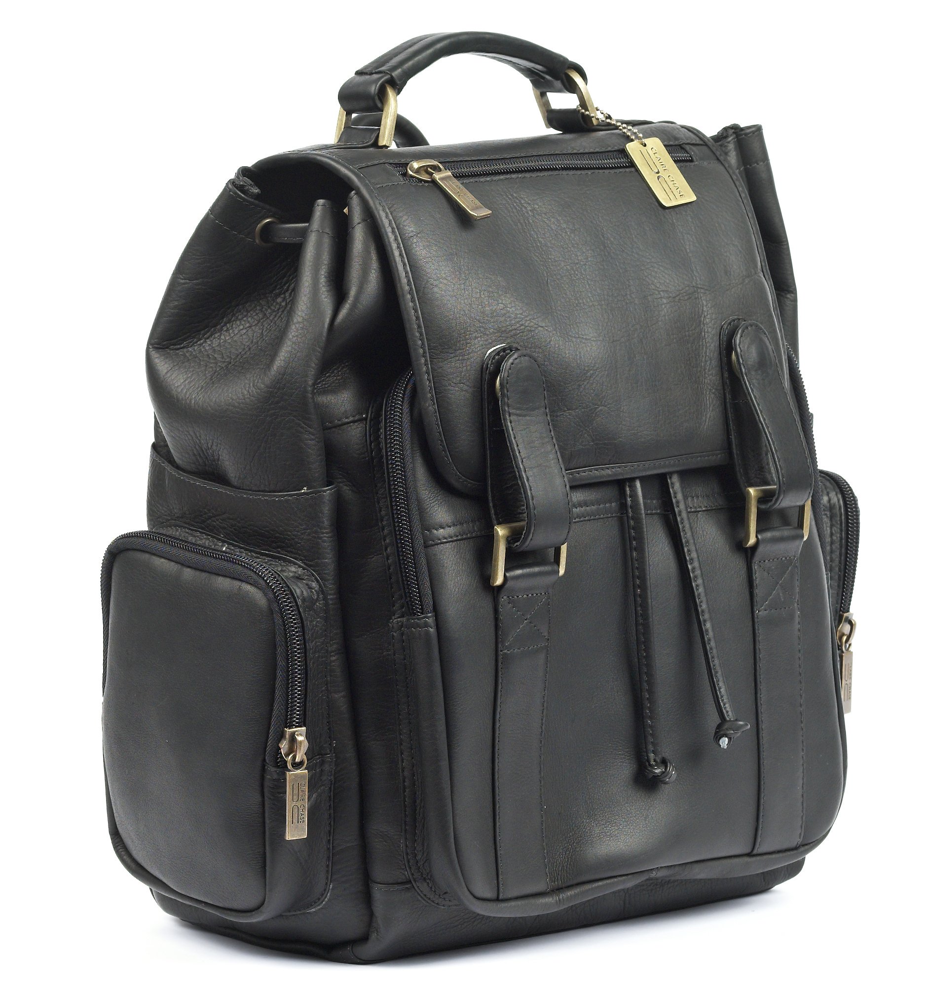 Claire Chase Sierra Backpack for Women & Men - Lightweight Durable Travel Backpack with Laptop Compartment - Perfect for Hiking, School & Work - Black, One Size