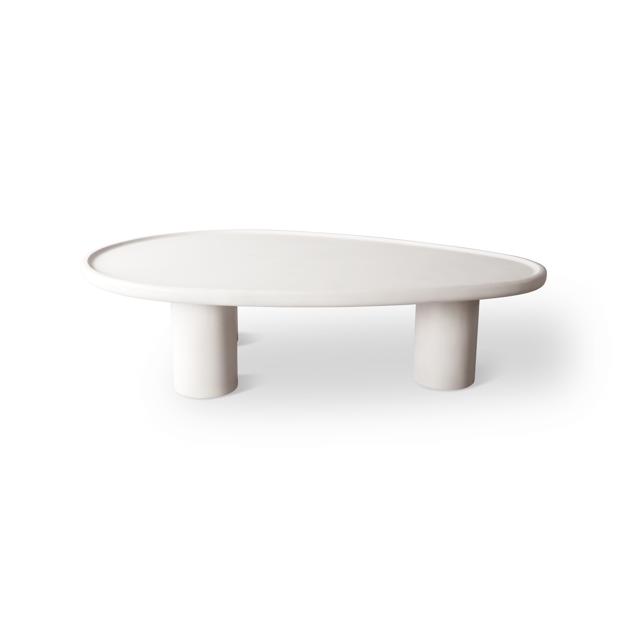 Scala Modern Almond-Shaped Coffee Table - Mid-Century Style Living Room Furniture for Small Spaces - Perfect for Sofa, Lounge & Home Decor