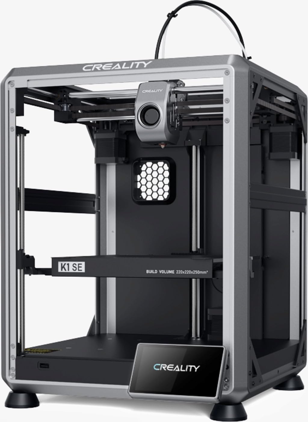Creality K1 SE 3D Printer 2024 - 600mm/s High-Speed Printing, Auto Leveling, Direct Extruder, Quick-Swap Tri-Metal Nozzle | Ideal for Home DIY, Prototyping & Educational Projects