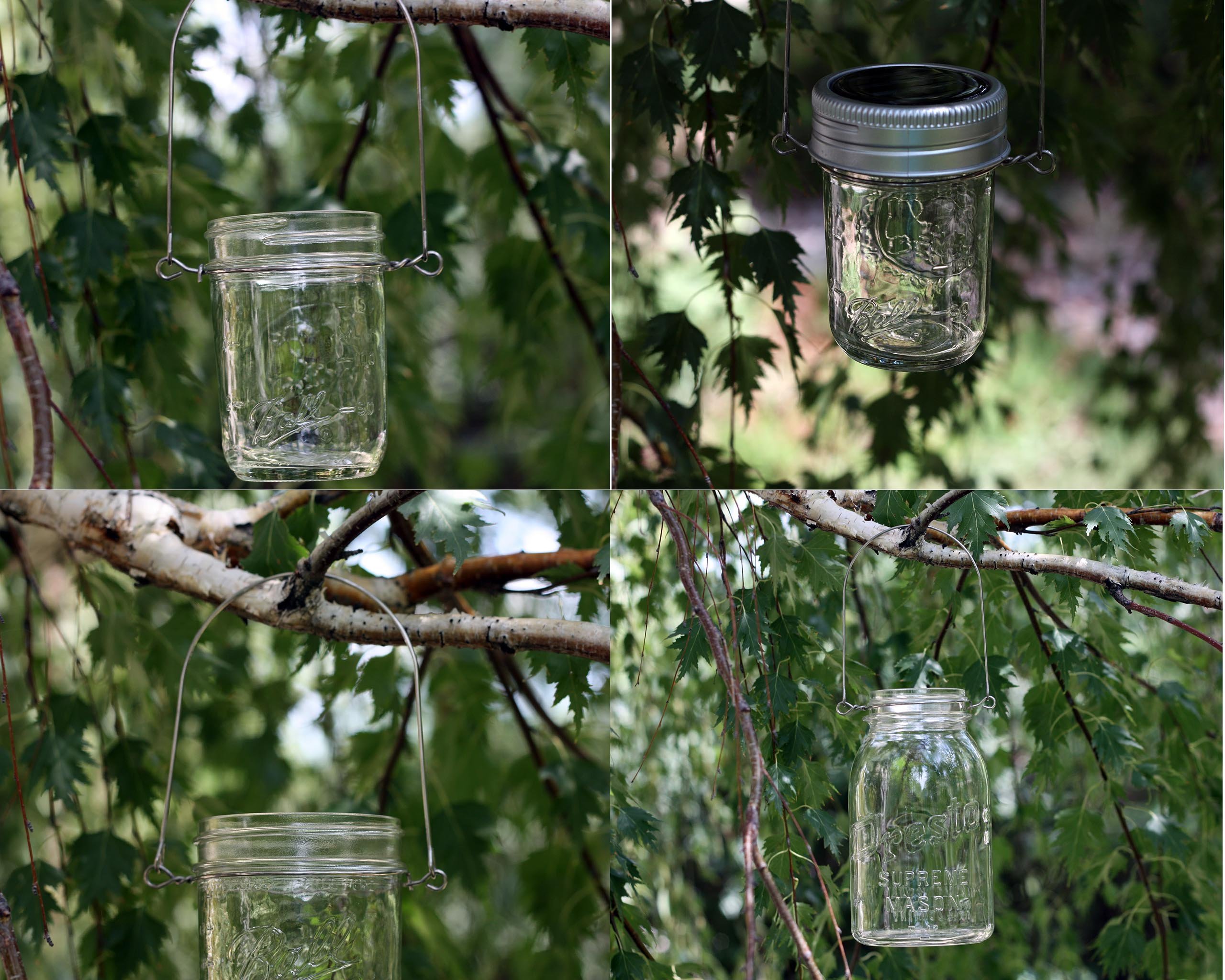 Stainless Steel Wire Handles for Mason Jars, Ball Jars & Canning Jars - 6 Pack Regular Mouth Jar Lids - Perfect for Home Canning, Food Storage & DIY Crafts
