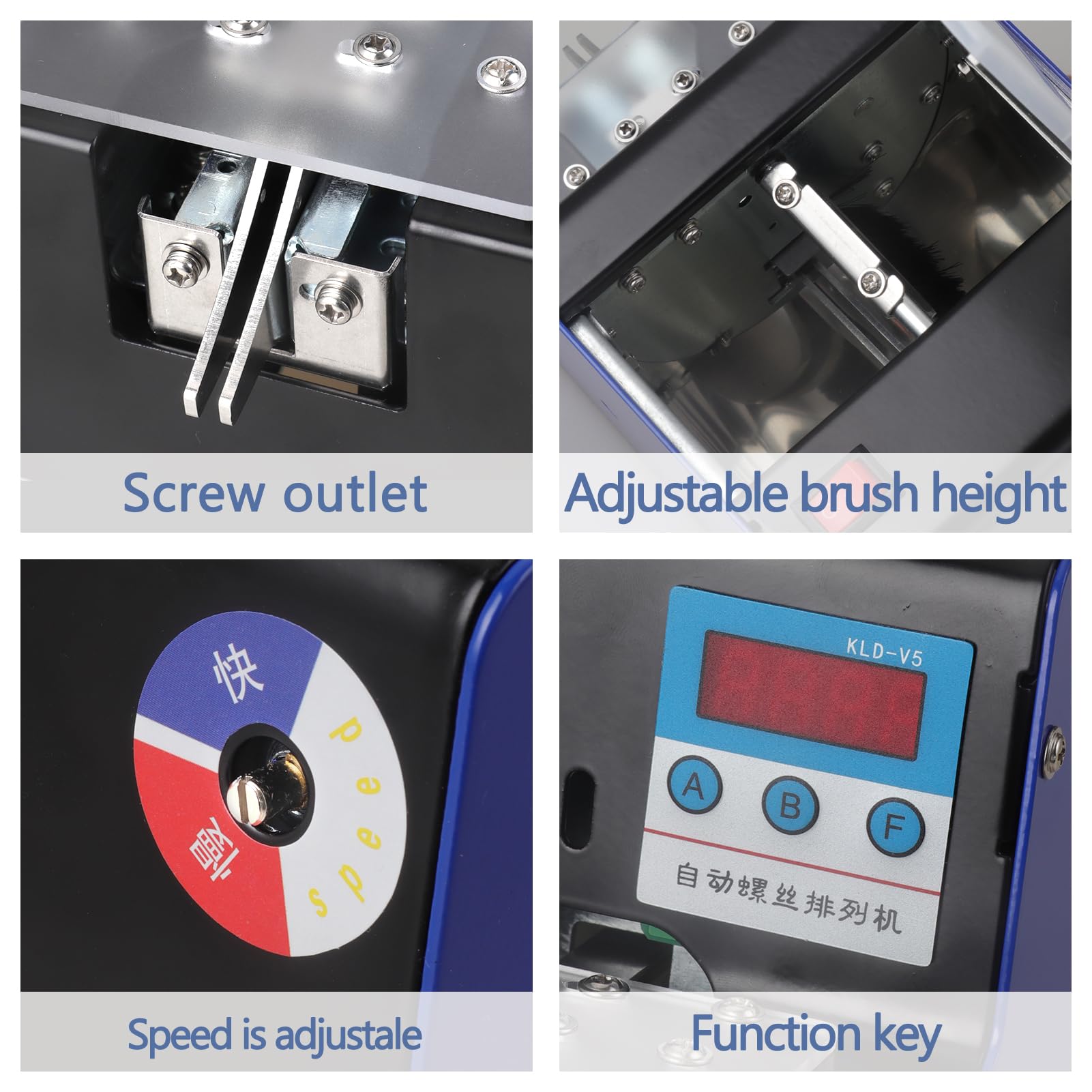 Automatic Screw Feeder Machine with Digital Display - Precision Counting for M1.0 to M5.0 Screws | Ideal for Assembly Lines, Electronics Repair & Small Parts Manufacturing