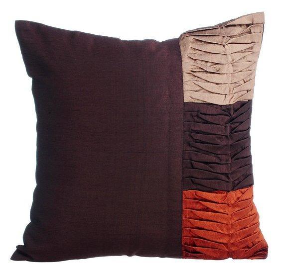 Black Cheer Black Art Silk Decorative Euro Sham Pillow Cover - Elegant Bedroom Decor for Luxury Home Styling