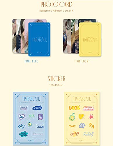 YUKIKA - Timeabout (1st Mini Album) [Time Light Version] K-Pop CD + Folded Poster - Perfect for K-Pop Collectors & Home Decor