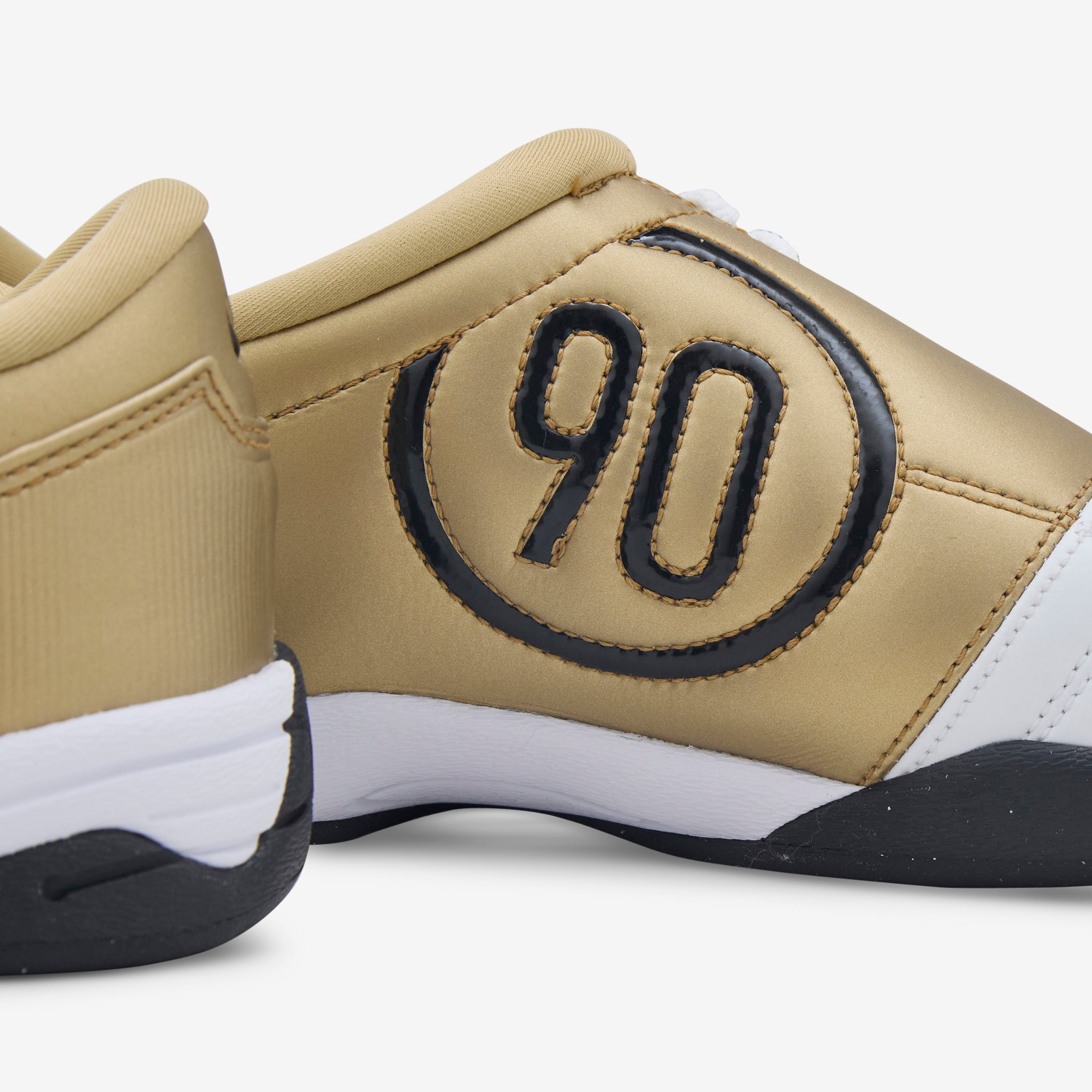 Nike Total 90 Soccer Cleats - White/Black/Metallic Gold Color Options - Perfect for Football Matches & Training Sessions