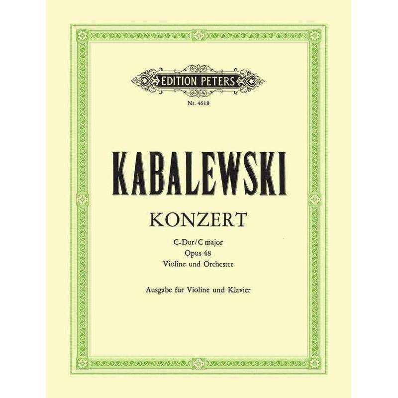 Concerto in C Major Opus 48 for Violin and Piano by Kabalevsky - Perfect for Classical Music Performances & Recitals