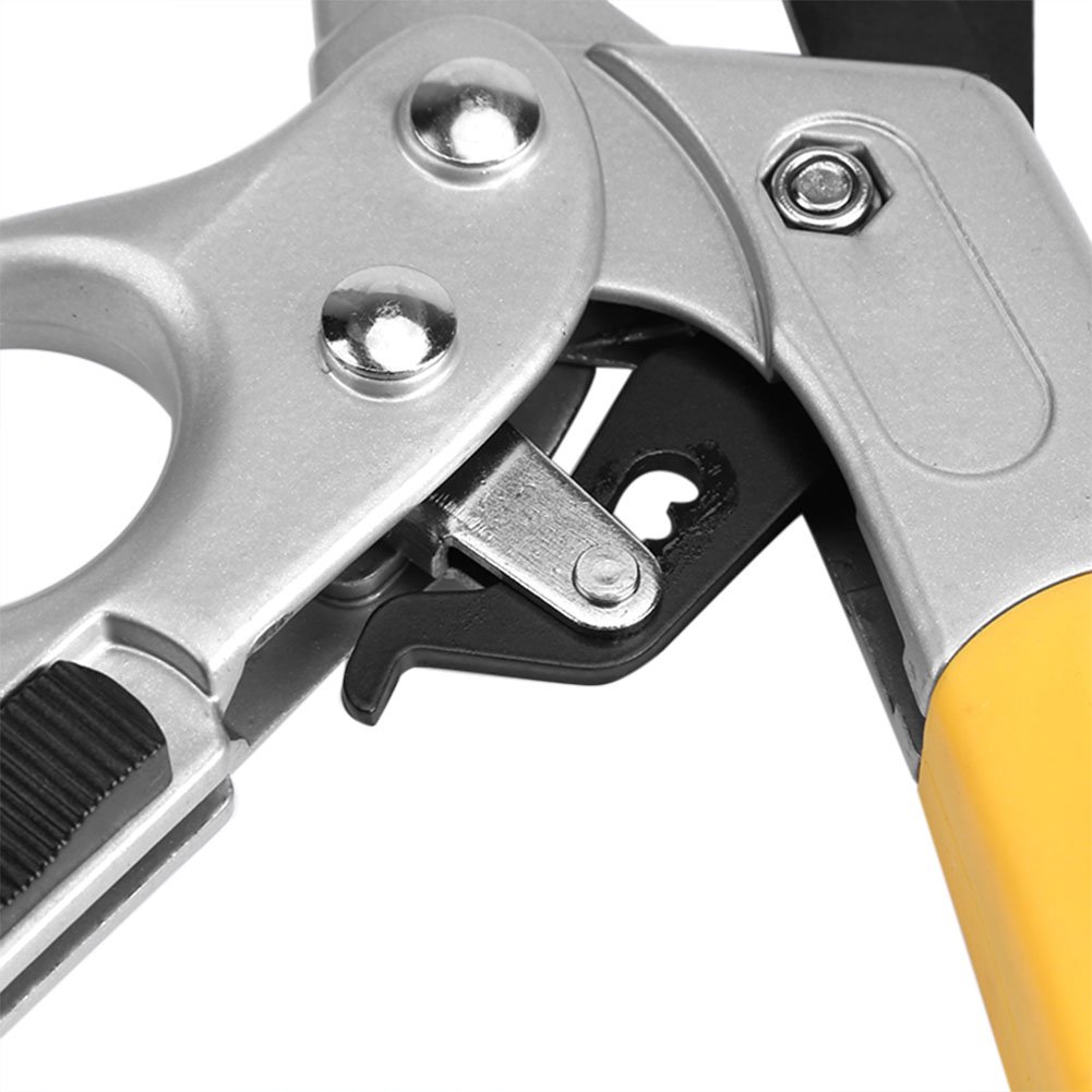 Ratchet Garden Pruning Shears - Heavy Duty Anvil Tree Trimmers & Gardening Scissors with Reinforced Handle for Weak Hands & Arthritis - Perfect for Trimming Branches, Shrubs, Roses & Outdoor Plants