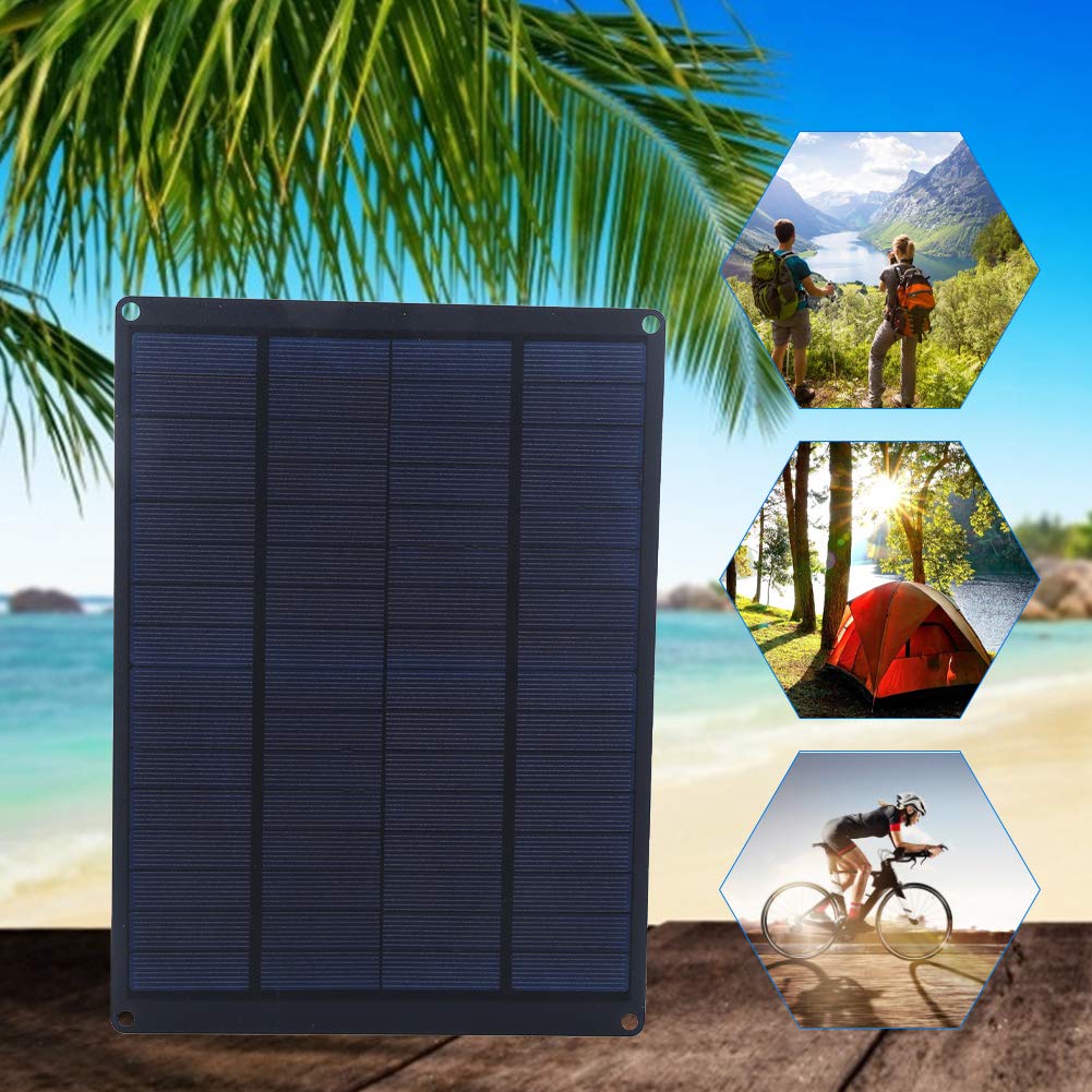 Portable Solar Charger - Waterproof & Durable Solar Panel for Outdoor, Camping, Hiking, Emergencies - Reliable Power Bank for Phones, Tablets & USB Devices