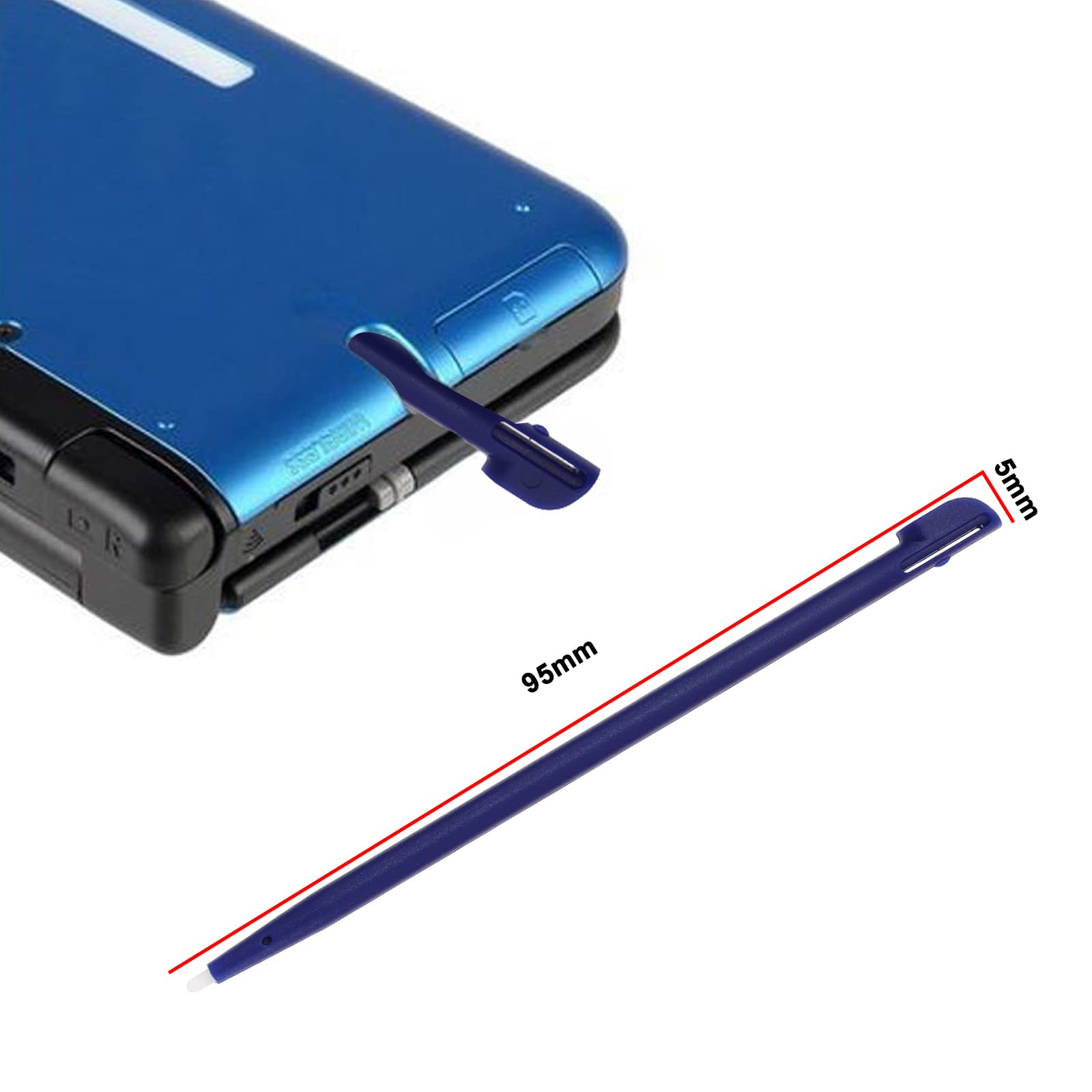10Pcs Touch Stylus Pen Replacement for Nintendo 2DS - 95mm Plastic Game Console Stylus Tips - Compatible with Nintendo 2DS XL/3DS/3DS XL - Perfect for Gaming, Drawing & Touch Screen Navigation