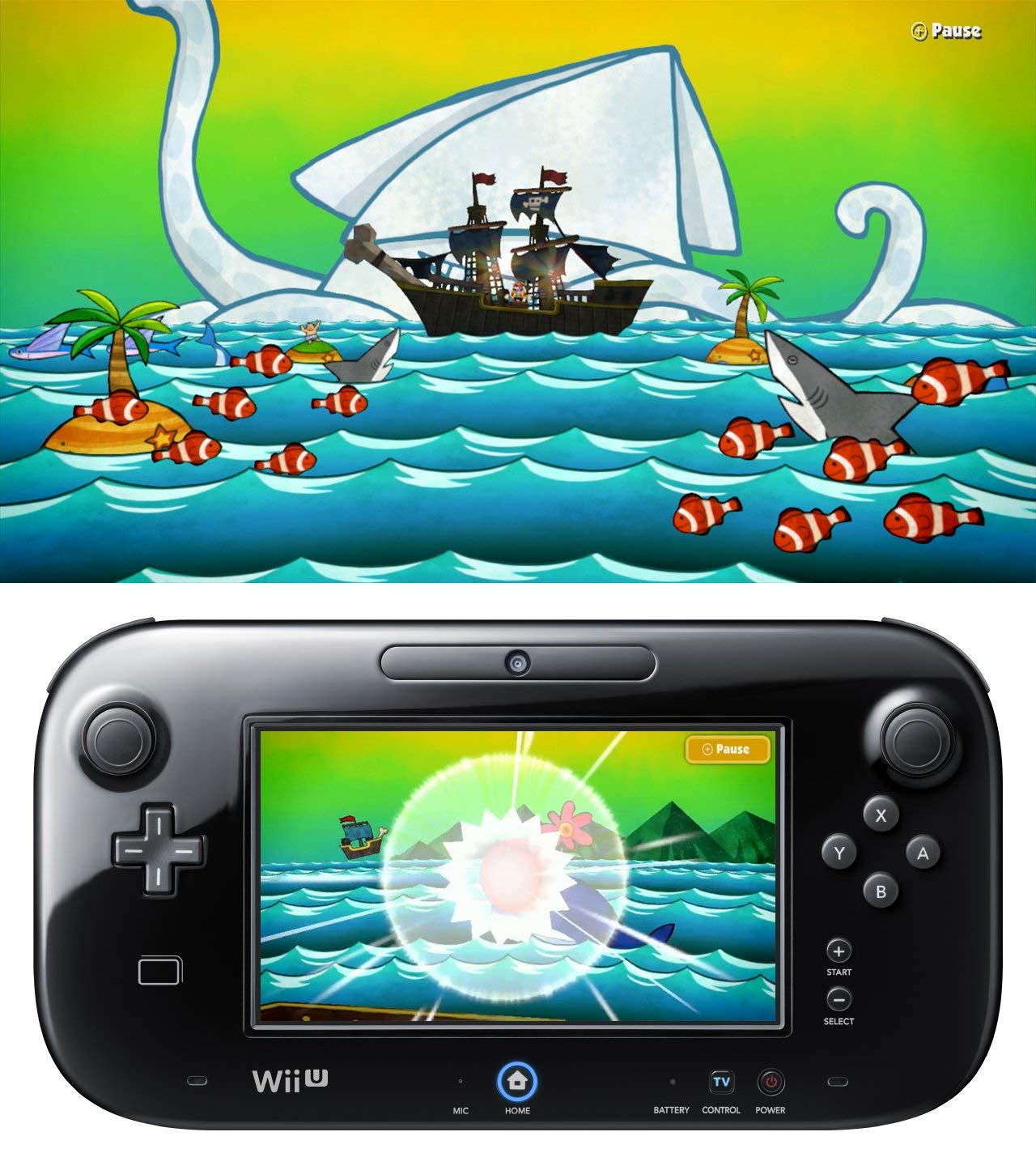 Refurbished Game & Wario for Nintendo Wii U - Fun Party Games for Family & Friends - Perfect for Game Nights & Social Gatherings