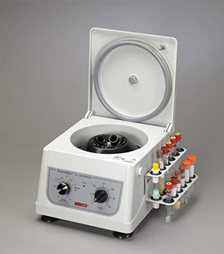 UNICO C858H High-Speed Laboratory Centrifuge - 300-4000 RPM Adjustable, 30 Min Timer, 8x10mL Rotor, 18-Tube Rack - Perfect for Blood Sample Separation, DNA Extraction & Lab Research (110V)